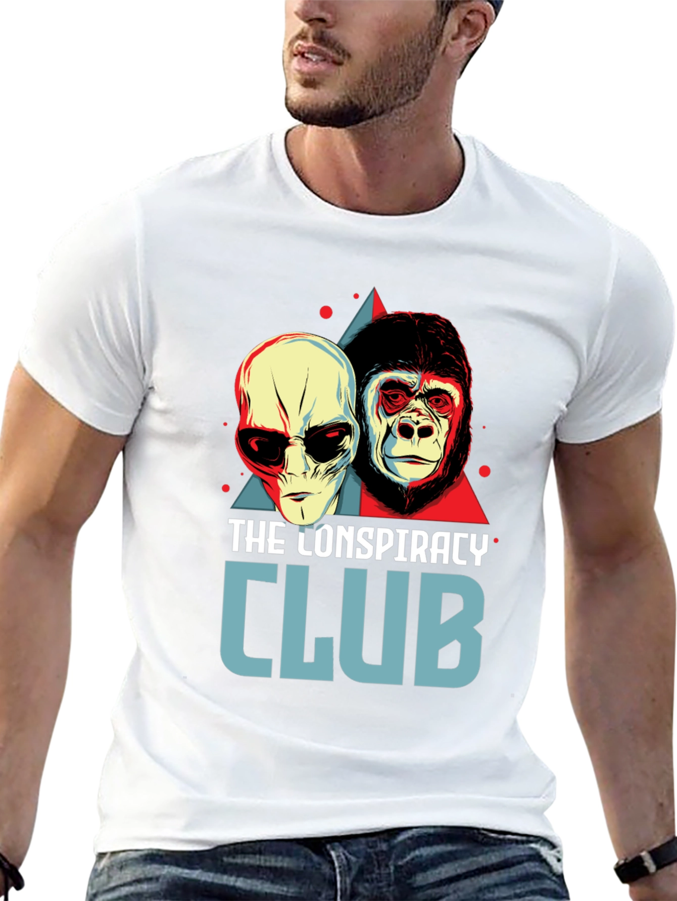 Black Conspiracy Club Graphic T-Shirt view 13