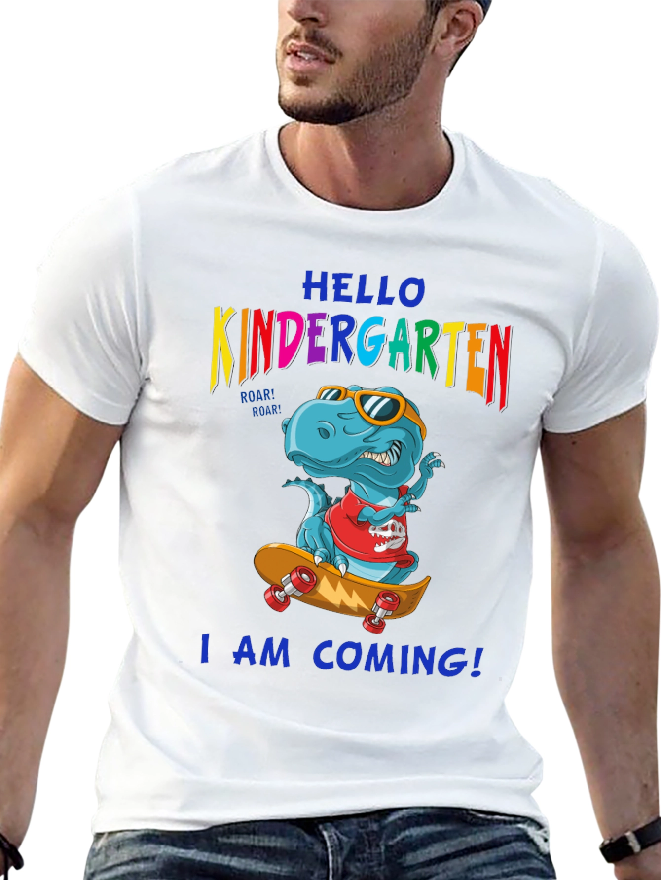 Black Kindergarten Dinosaur T-Shirt view 13