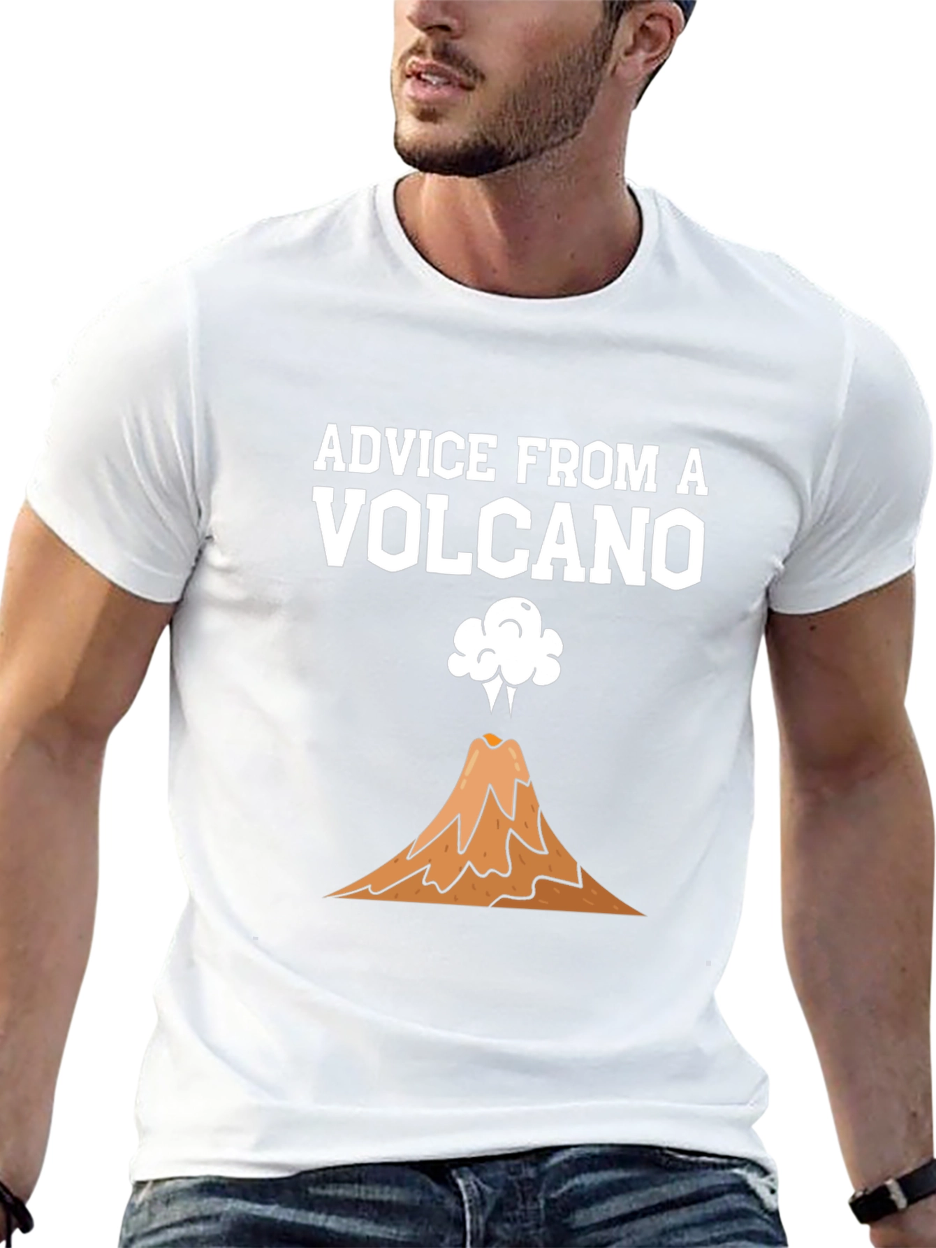 Black Advice From A Volcano Graphic T-Shirt view 13