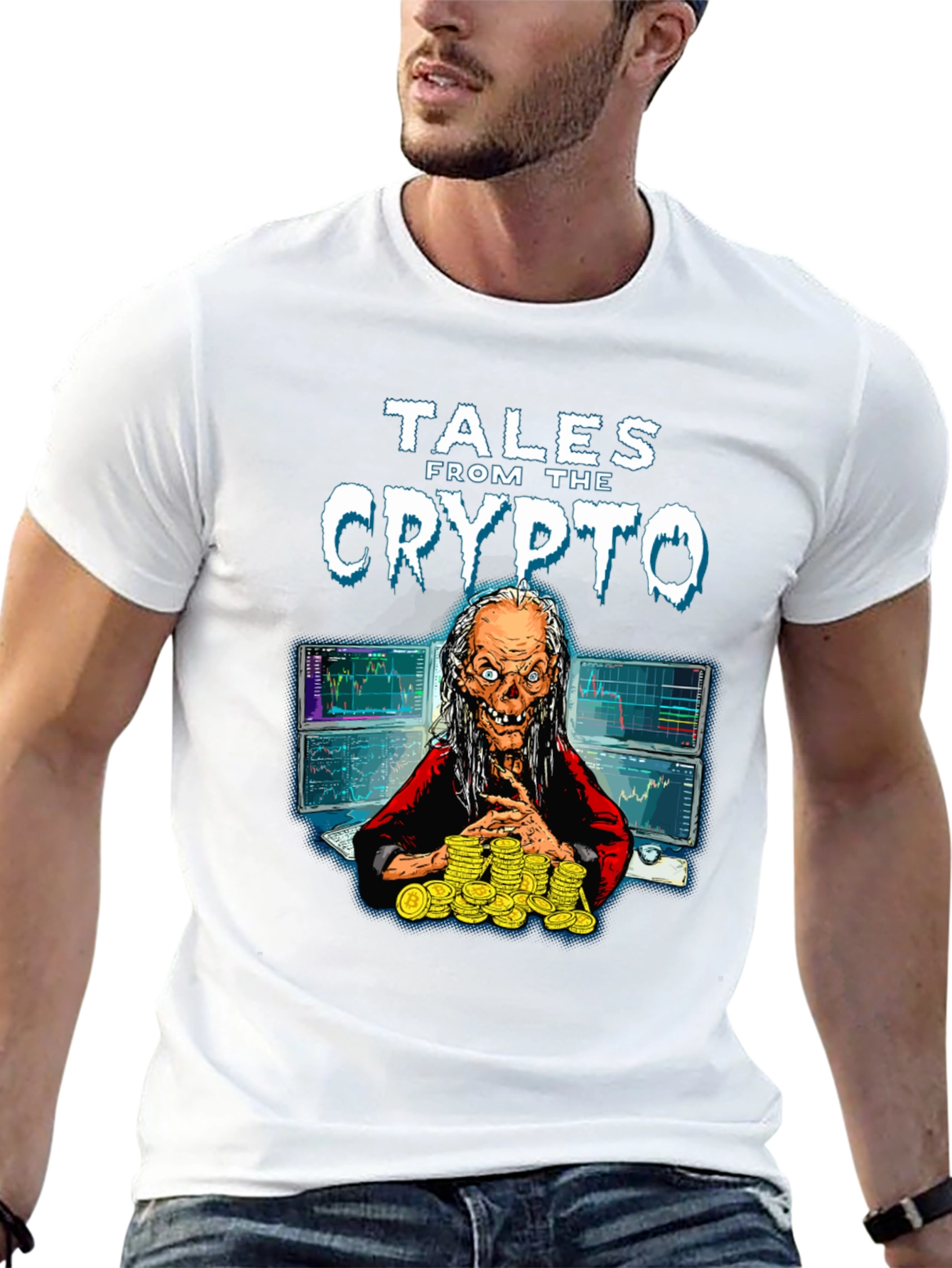 Black Tales From The Crypto Graphic T-Shirt view 13