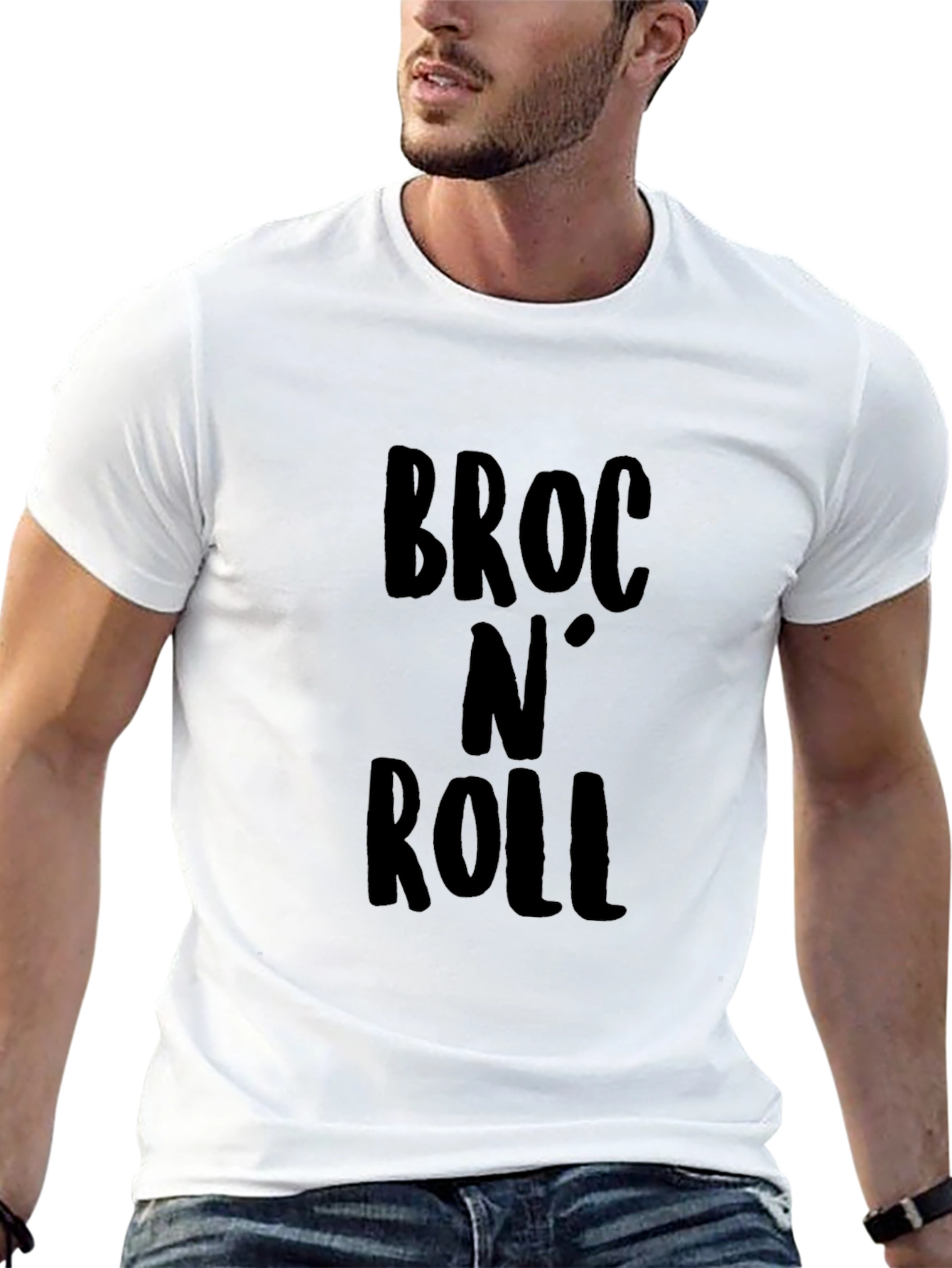 Black Broc N' Roll Black Graphic T-Shirt view 13