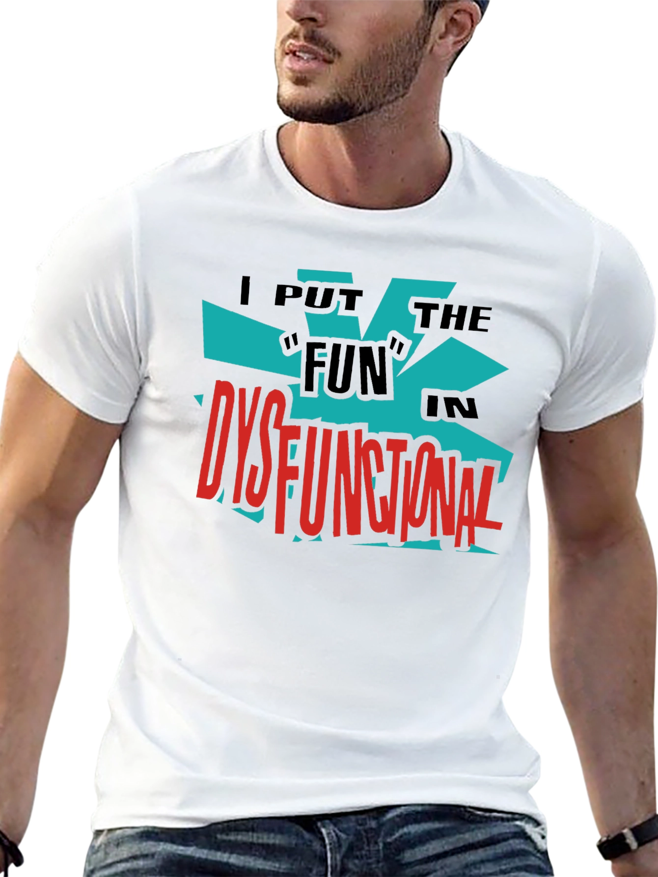 Black Dysfunctional Fun Graphic Tee - Bold Black Shirt view 13