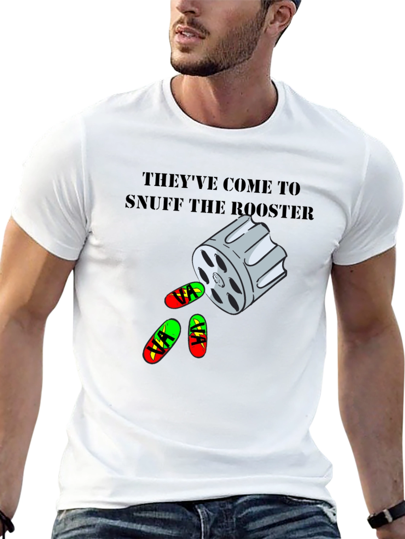 Black Snuff the Rooster Graphic Tee view 13