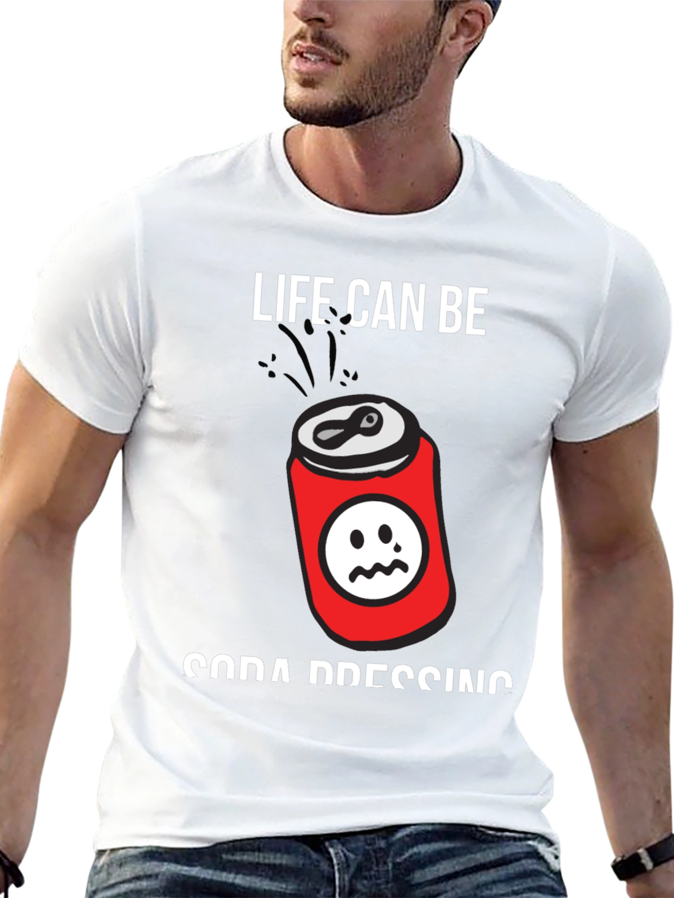 Black Life Can Be Soda Pressing Black T-Shirt view 13
