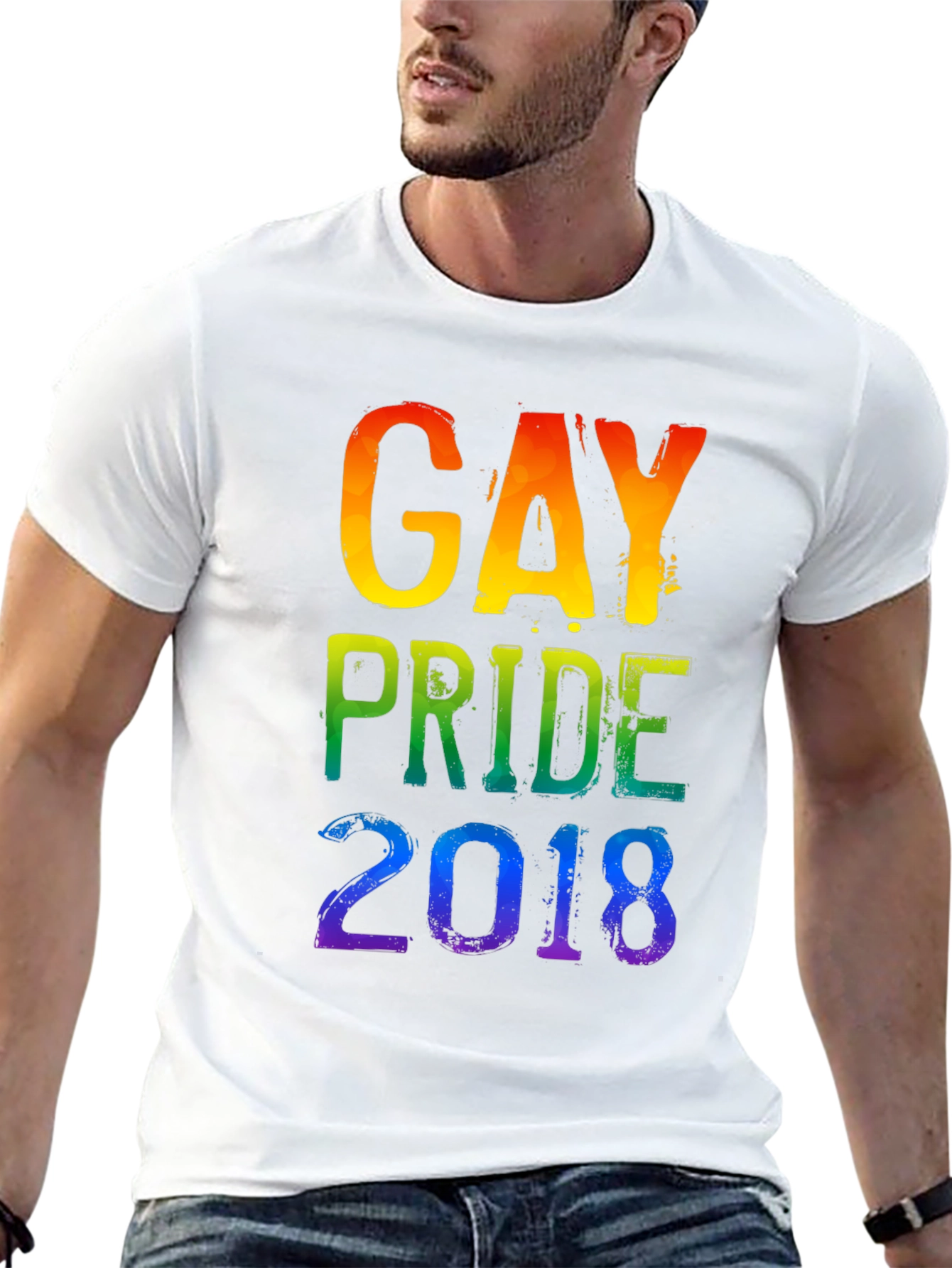 Black Gay Pride 2018 Rainbow T-Shirt view 13
