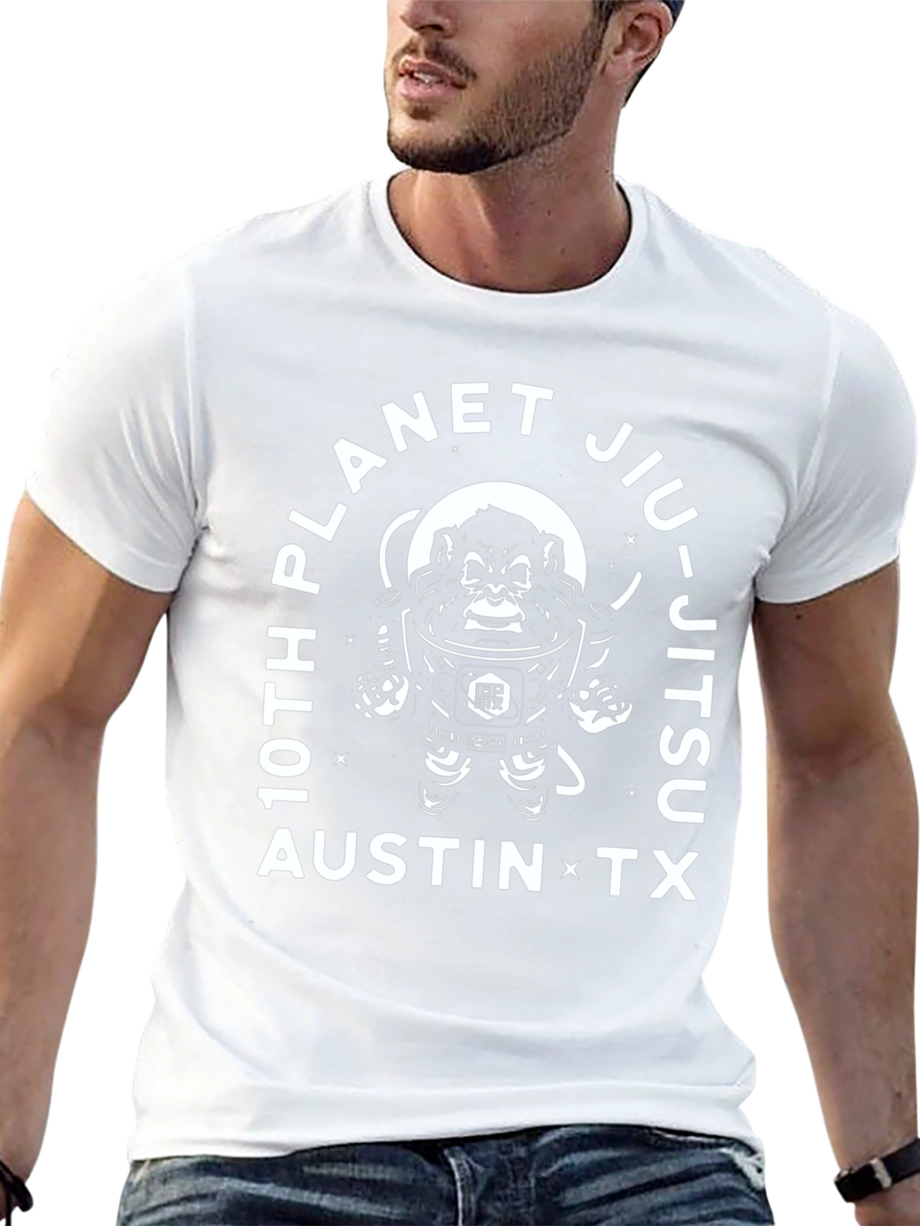 Black 10th Planet Jiu-Jitsu Austin TX Black T-Shirt view 13