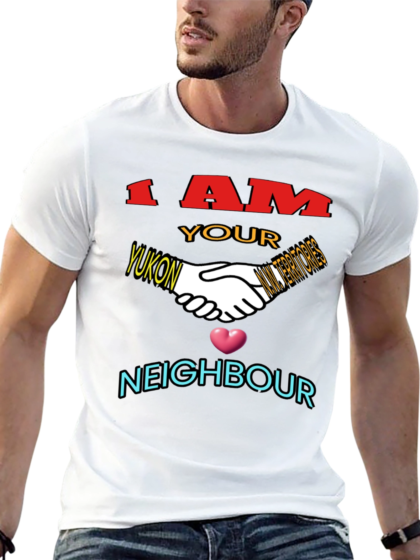 Black Yukon Neighbour T-Shirt - Unisex Graphic Tee view 13
