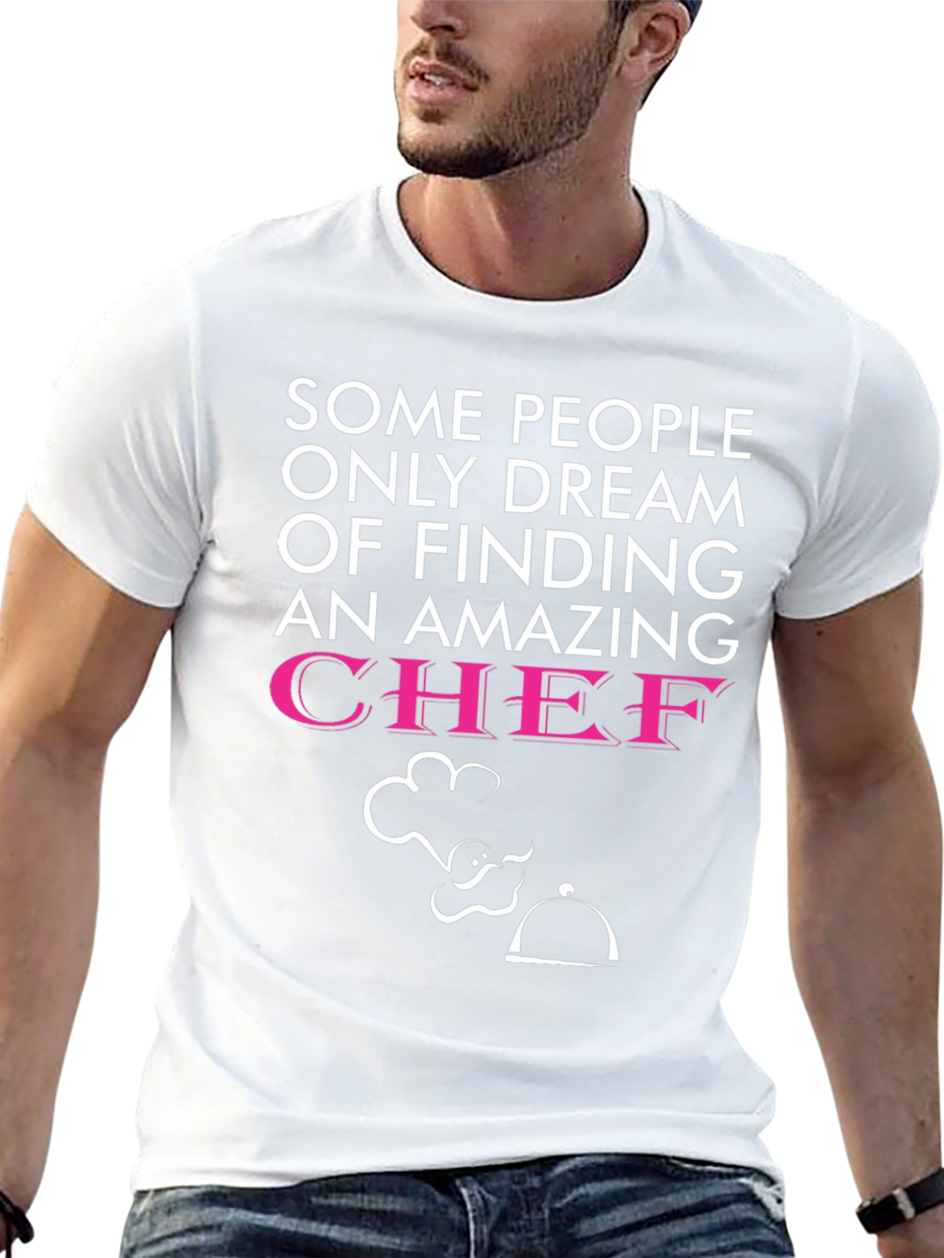 Black Funny Chef T-Shirt - Dream of Finding a Chef view 13