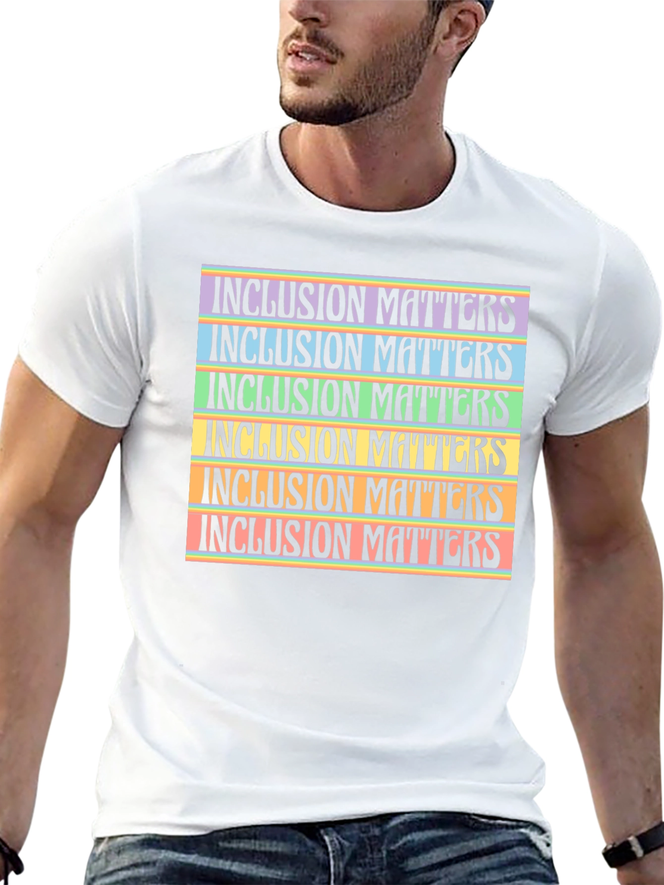 Black Inclusion Matters Graphic T-Shirt - Black view 13