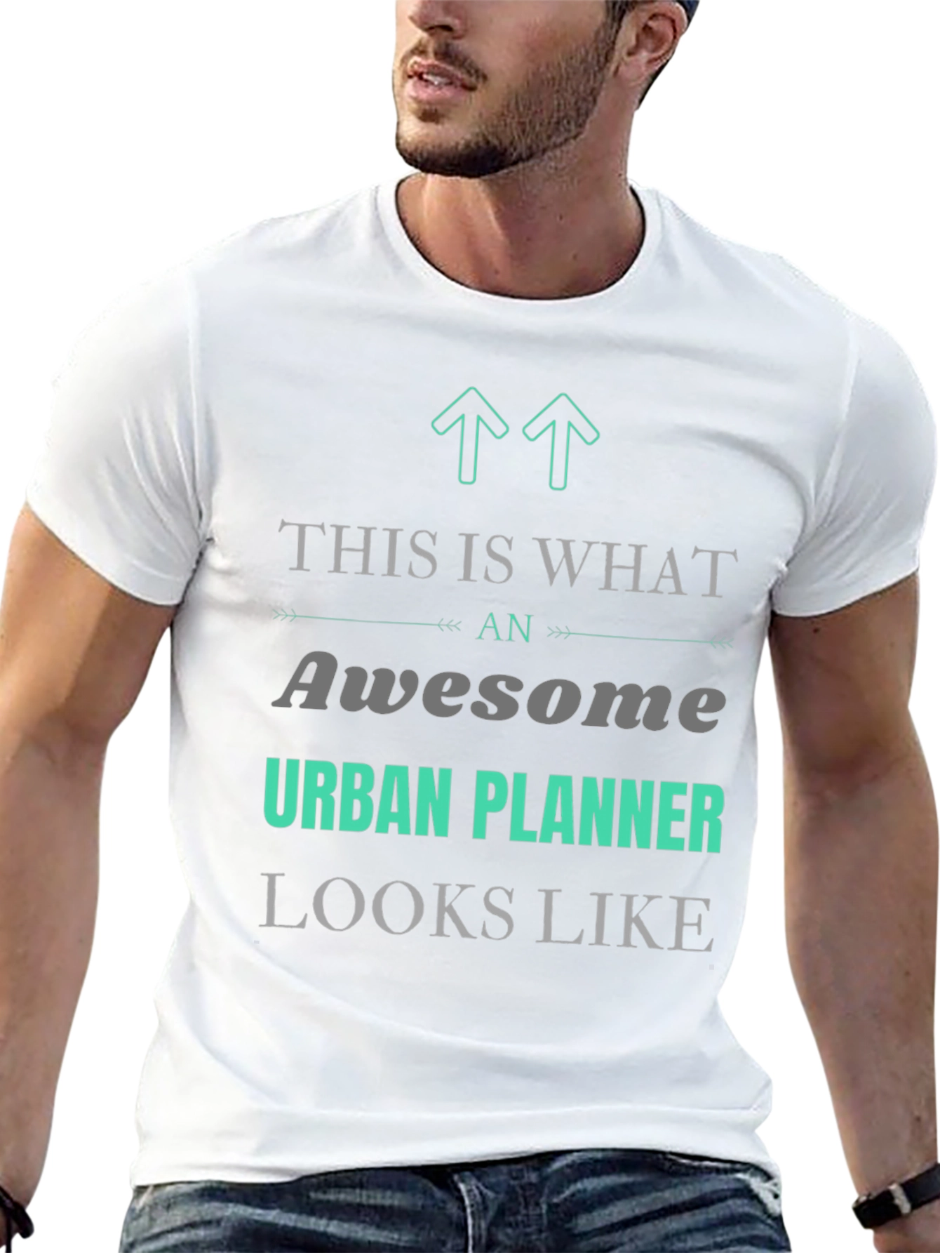 Black Awesome Urban Planner T-Shirt: Stylish Career Pride Apparel view 13