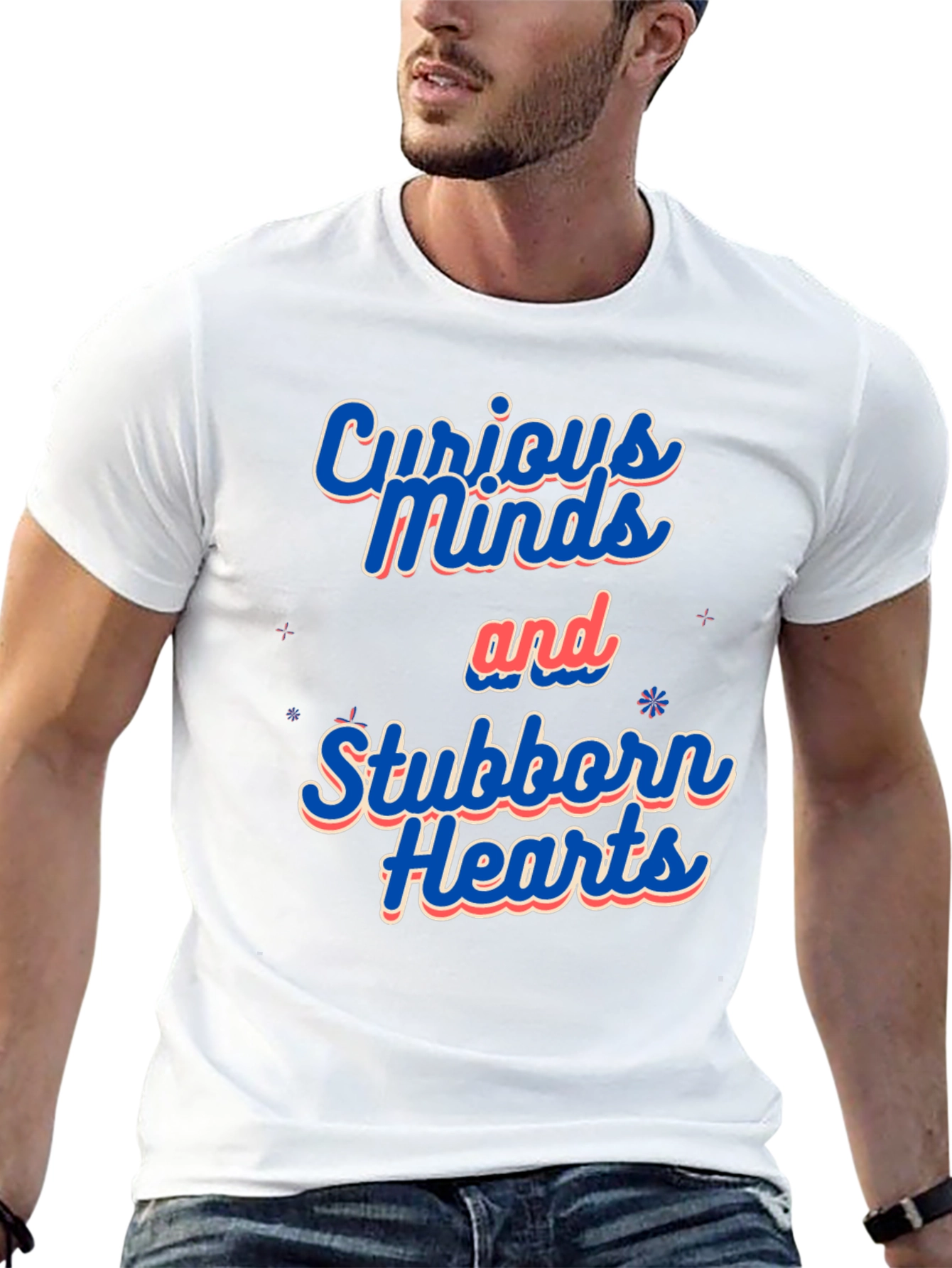Curious Minds Stubborn Hearts Graphic Tee - 13