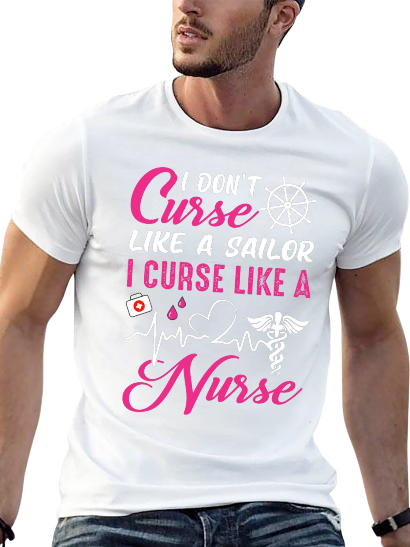 Black I Curse Like A Nurse T-Shirt view 13