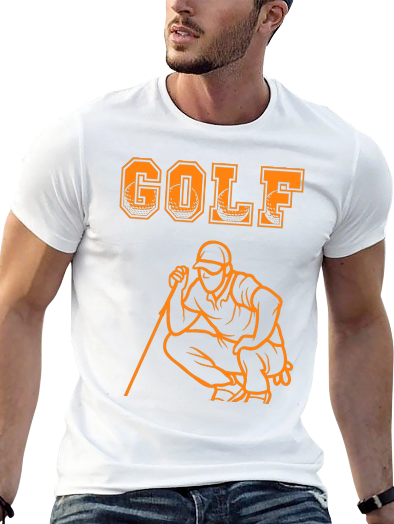 Black Golf Graphic T-Shirt - Sporty Casual Tee view 13