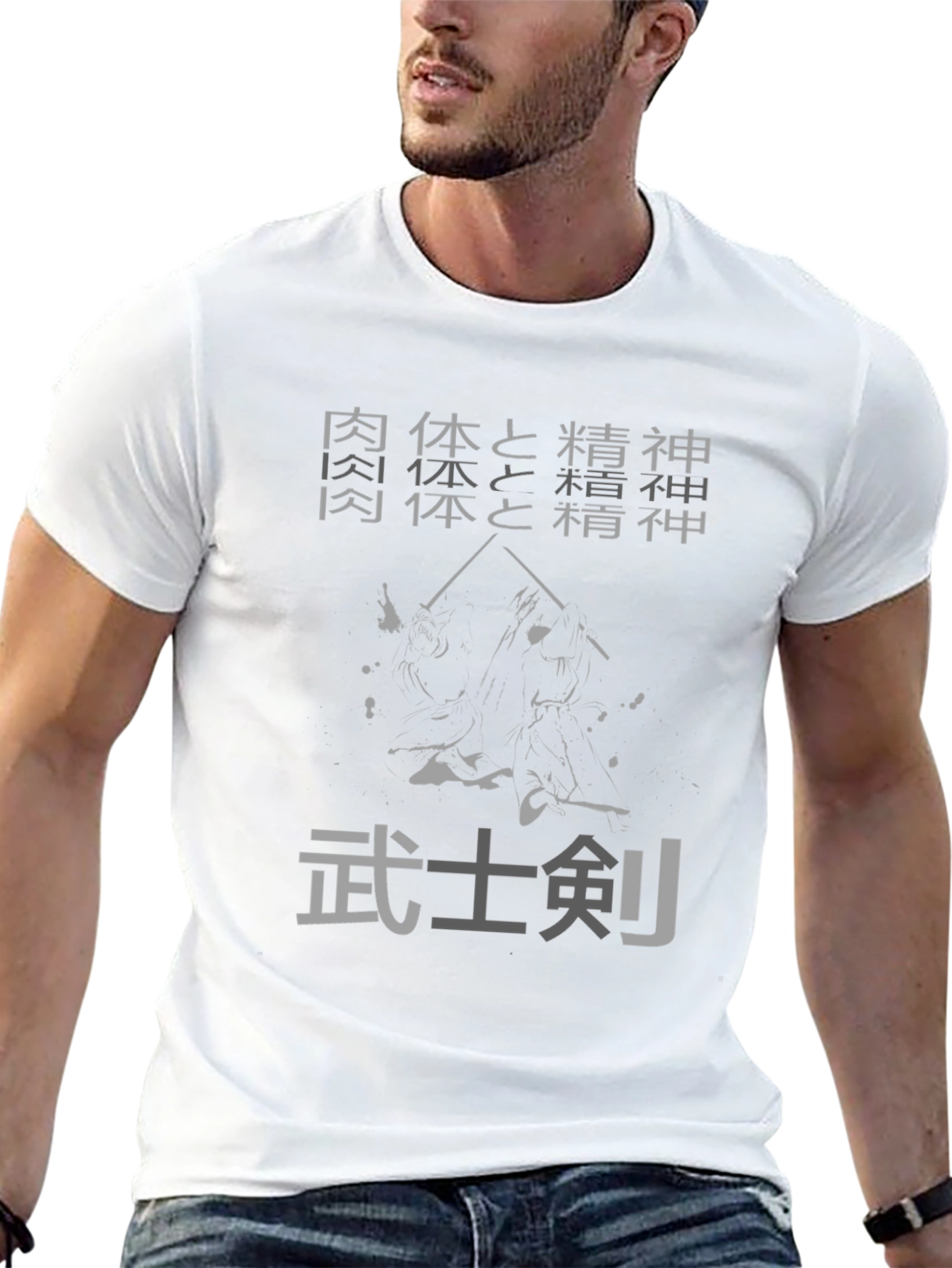 Black Samurai Sword Black T-Shirt - Japanese Inspired view 13