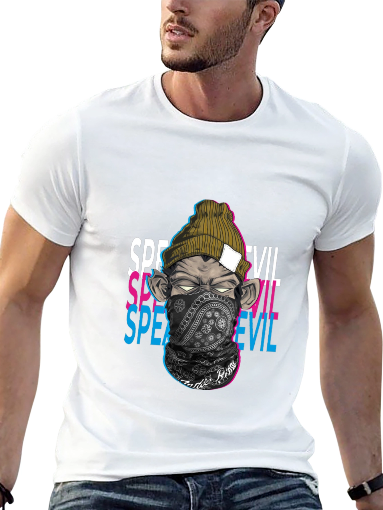 Black Speak No Evil Graphic Tee view 13