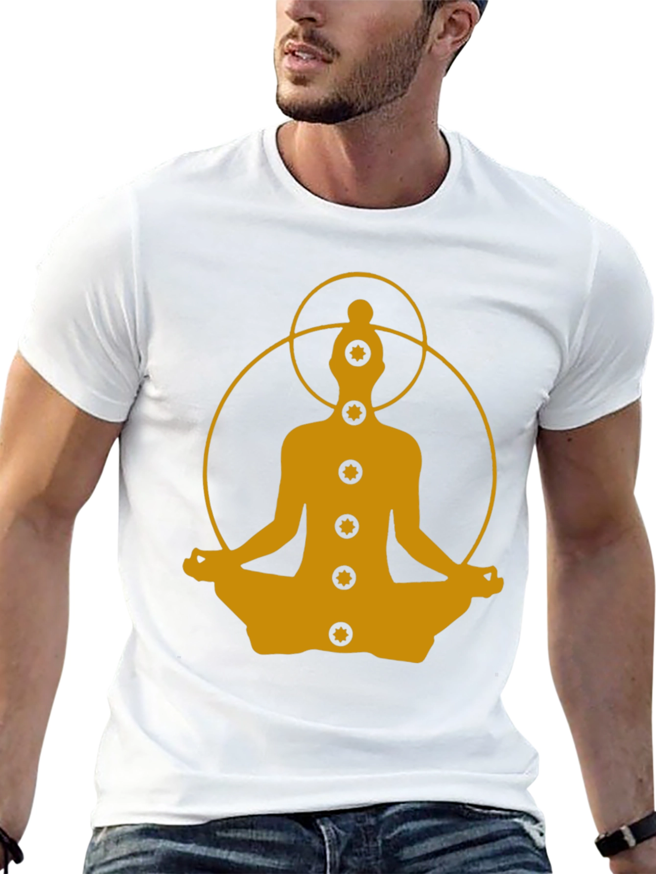 Black Chakra Meditation T-Shirt - Spiritual Yogi Tee view 13