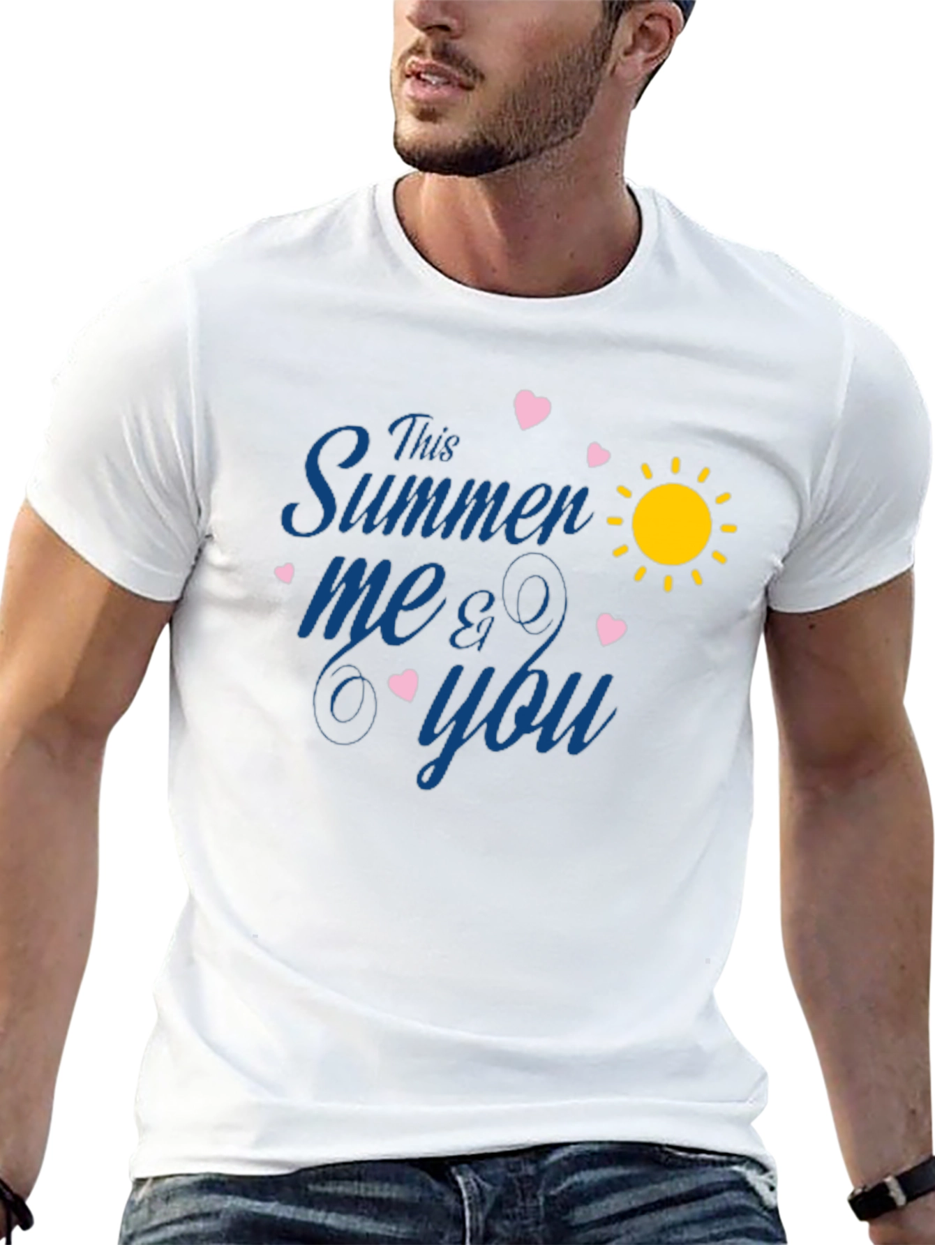 Black This Summer Me & You Black Graphic T-Shirt view 13
