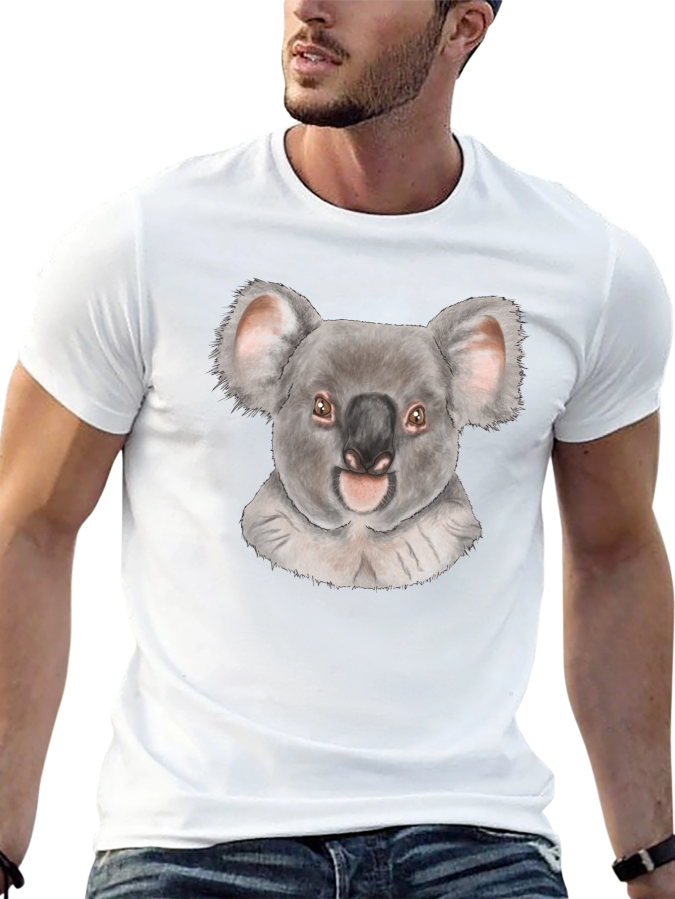 Black Koala Graphic Tee - Soft Cotton Blend view 13