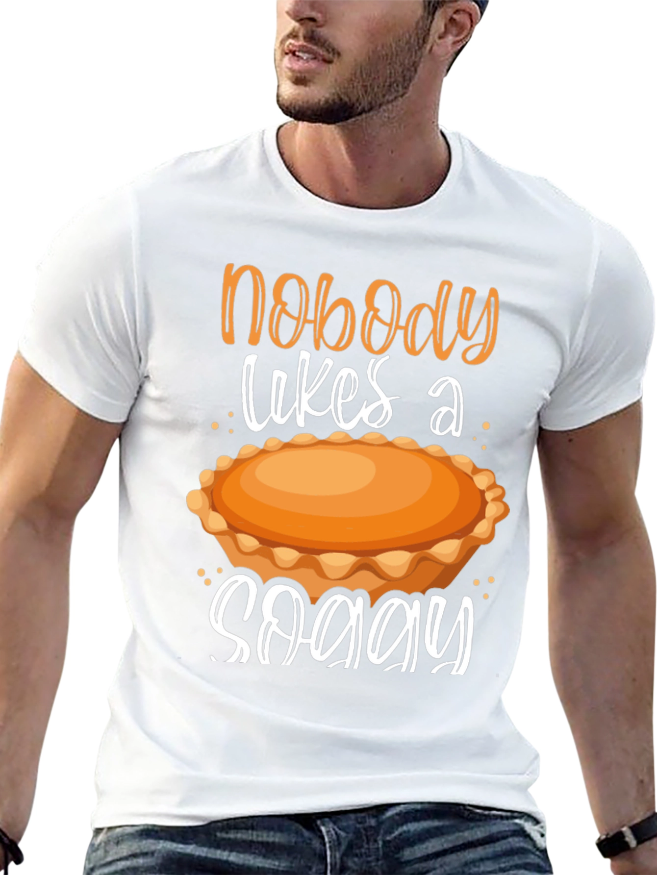 Black Nobody Likes a Soggy Pie T-Shirt view 13