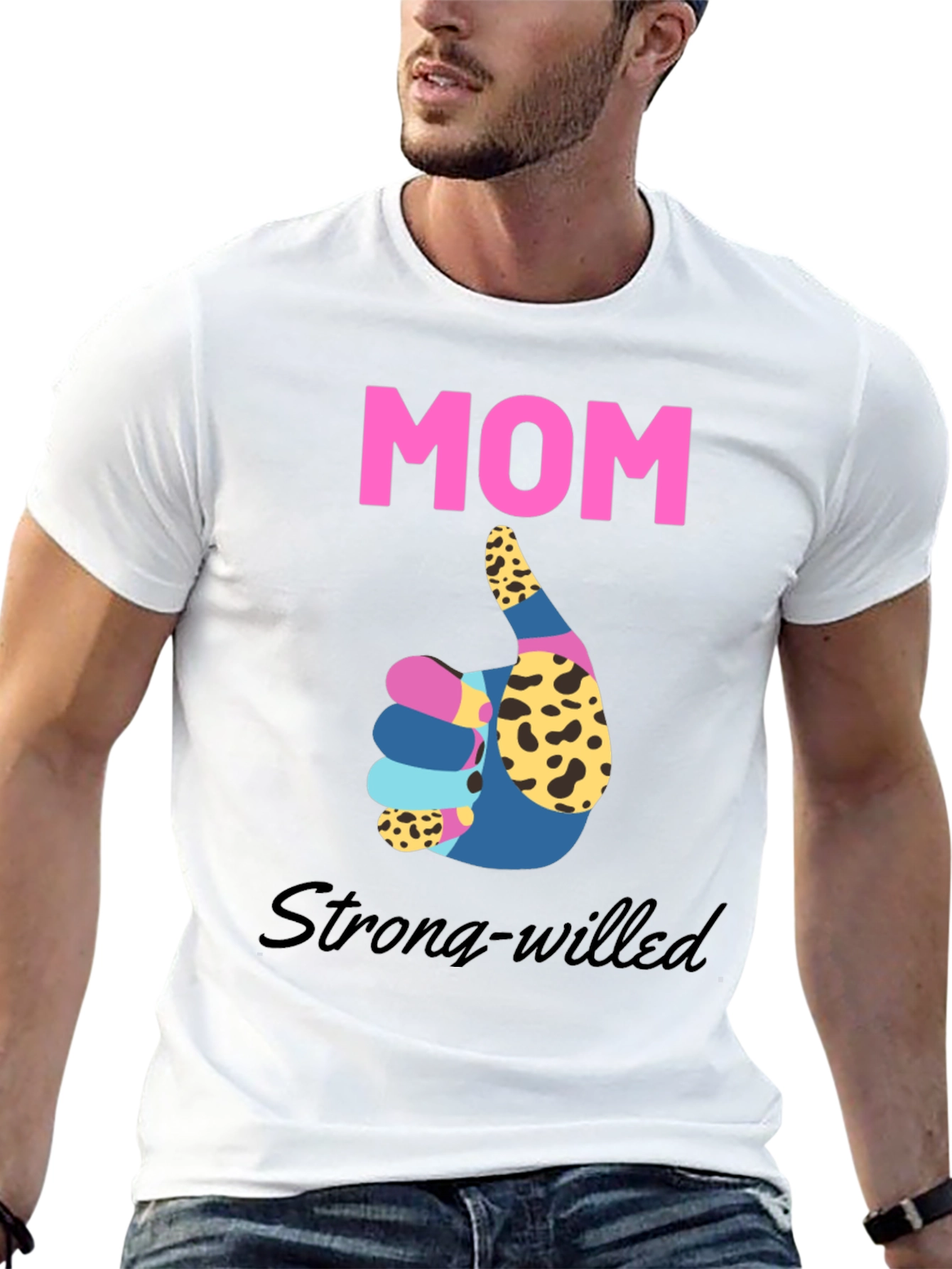 Strong-Willed Mom Graphic T-Shirt - 13