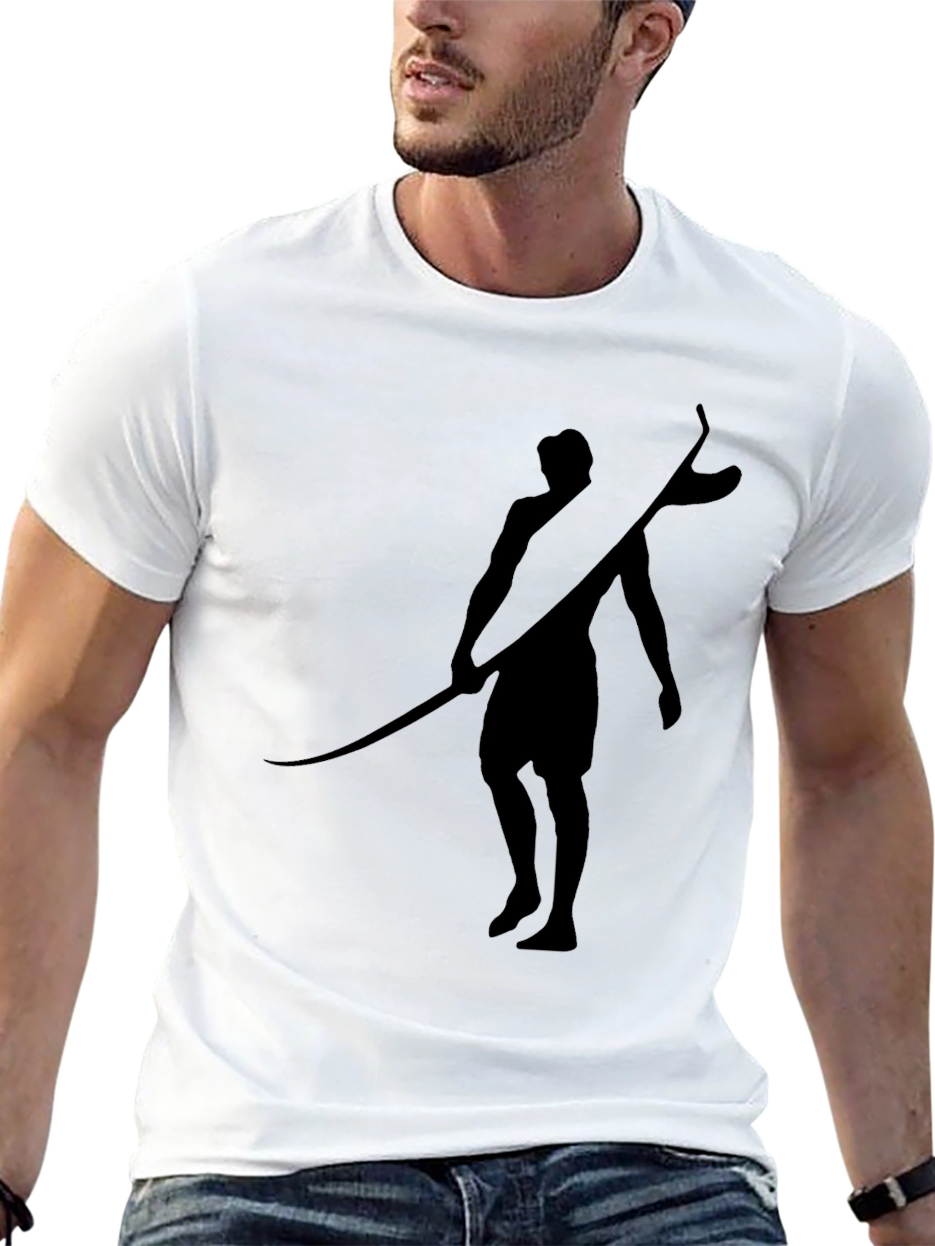 Black Black Surfer Graphic Tee view 13