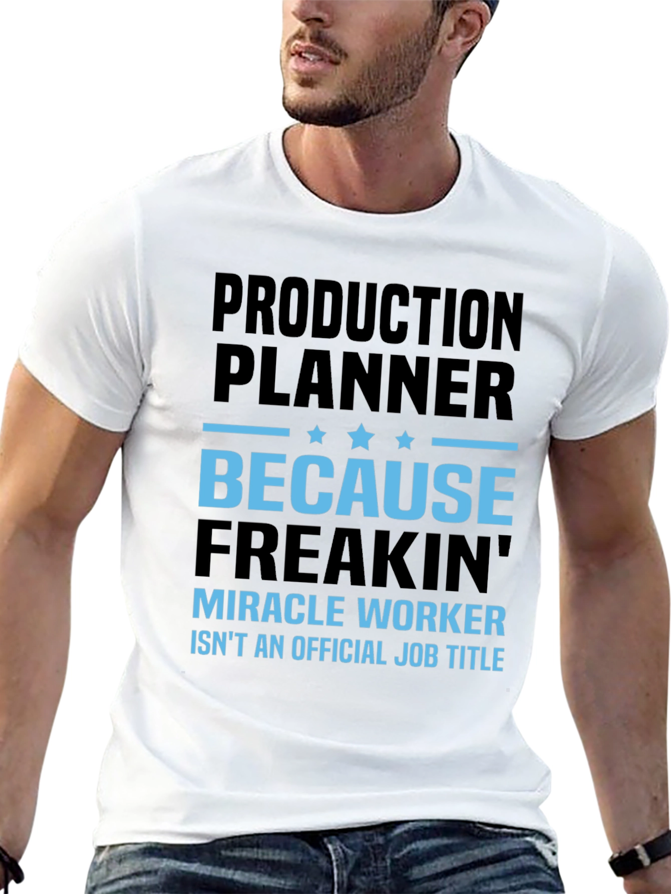 Black Production Planner Miracle Worker T-Shirt view 13
