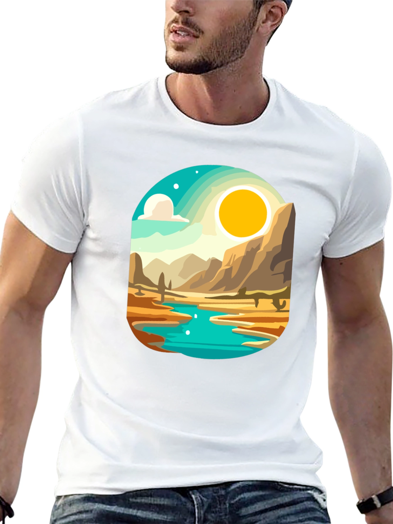 Black Desert Oasis Graphic Tee view 13