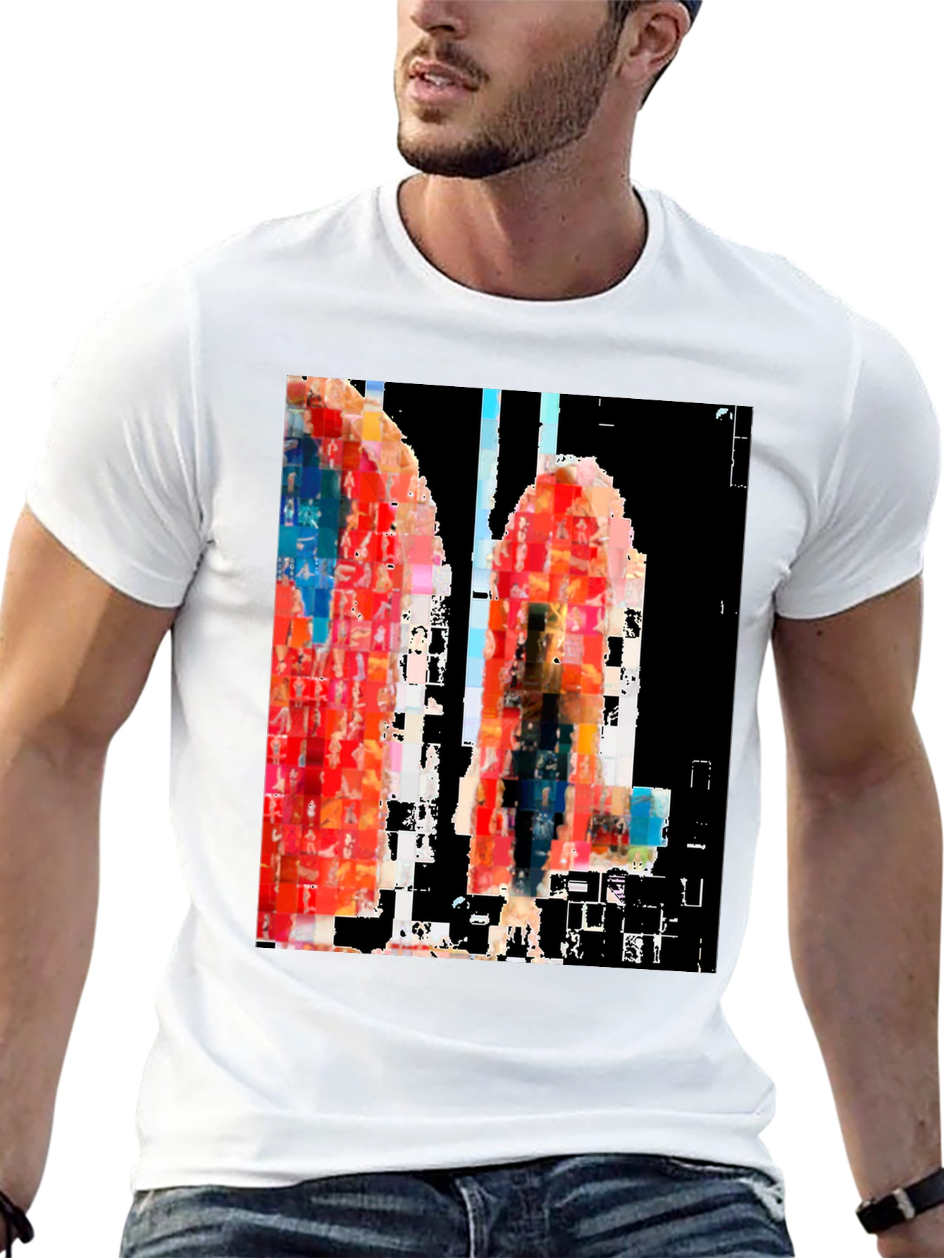 Abstract Art Black T-Shirt - 13