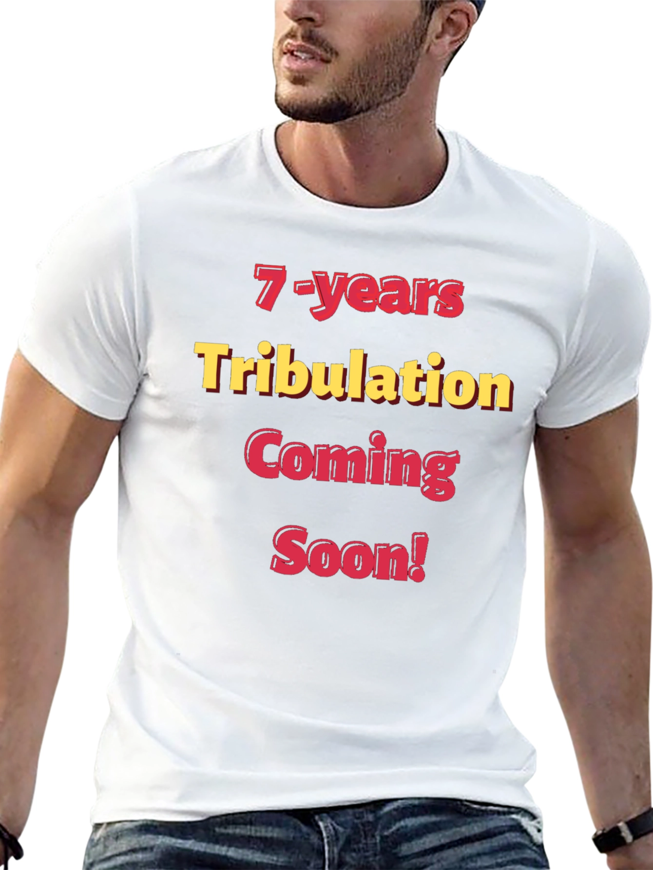 Black 7-Years Tribulation Coming Soon! Graphic T-Shirt view 13