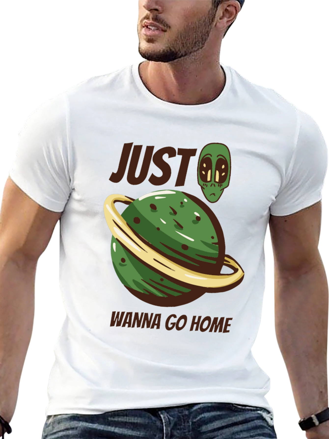 Black Alien Planet Graphic Tee - Wanna Go Home view 13