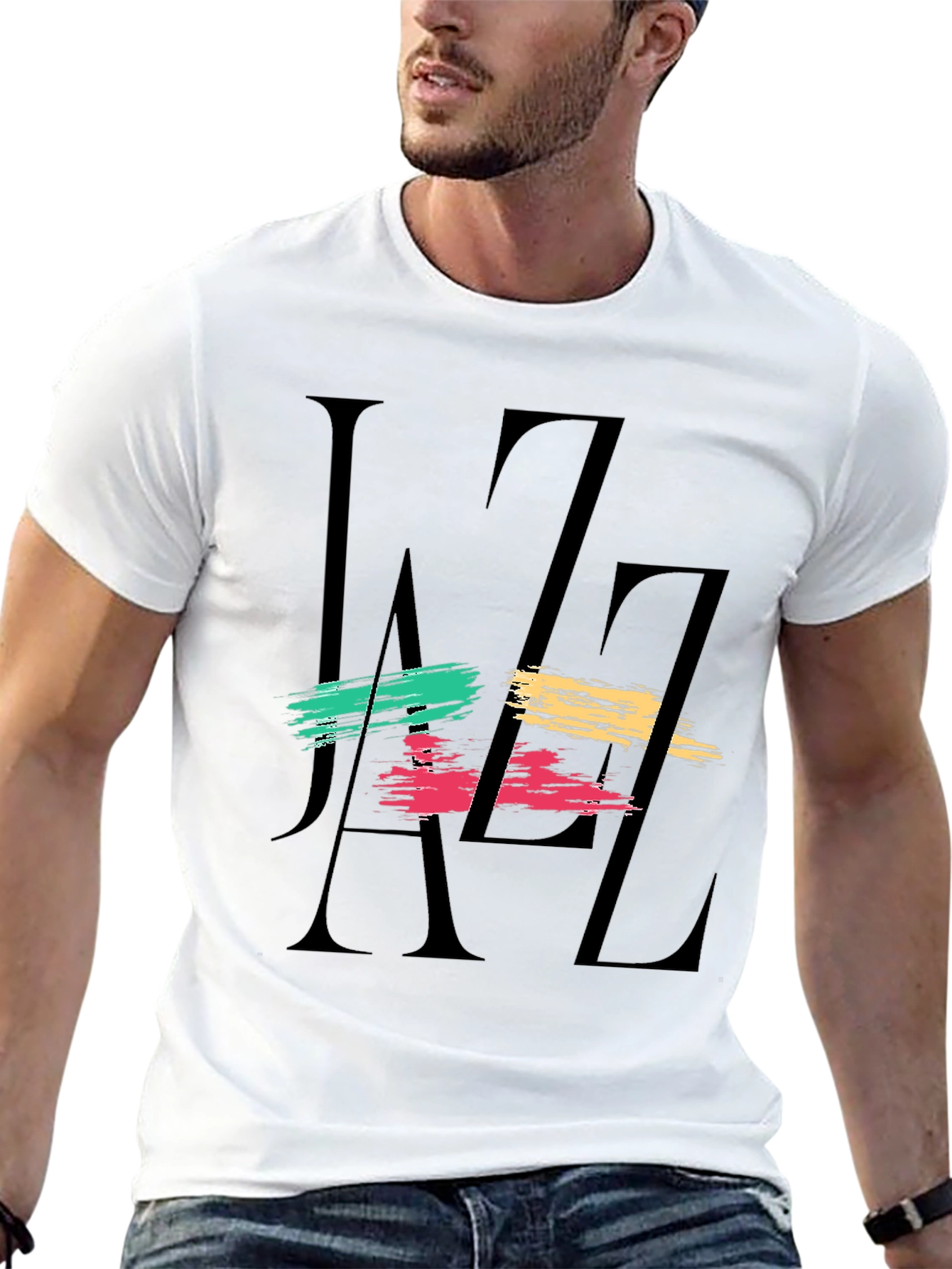 Black Jazz Graphic Black T-Shirt view 13