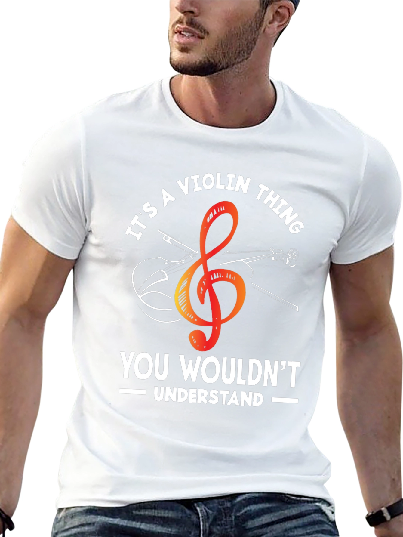 Black It's a Violin Thing T-Shirt view 13