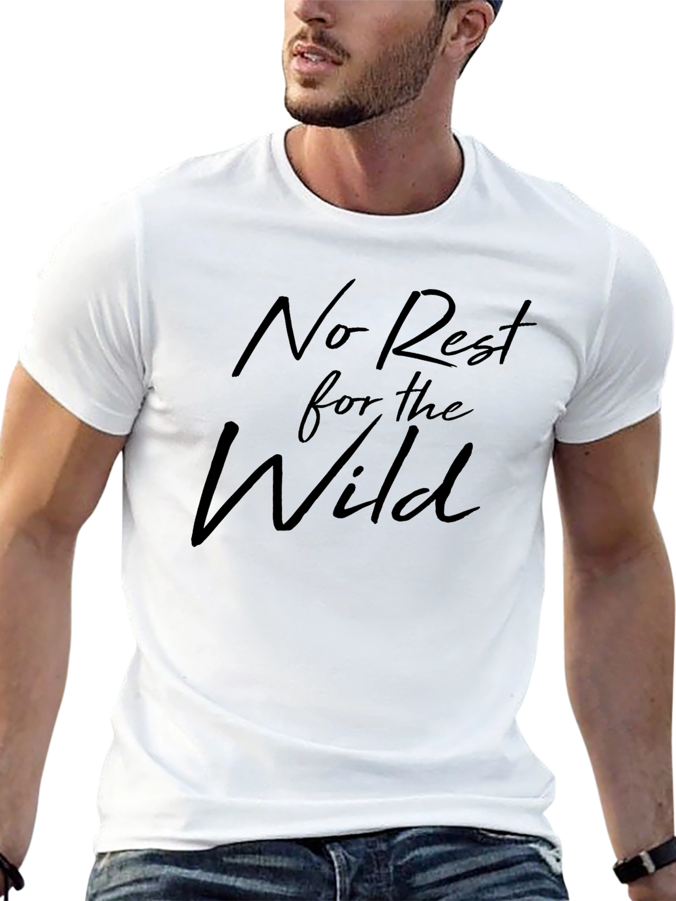 Black No Rest for the Wild Black T-Shirt view 13