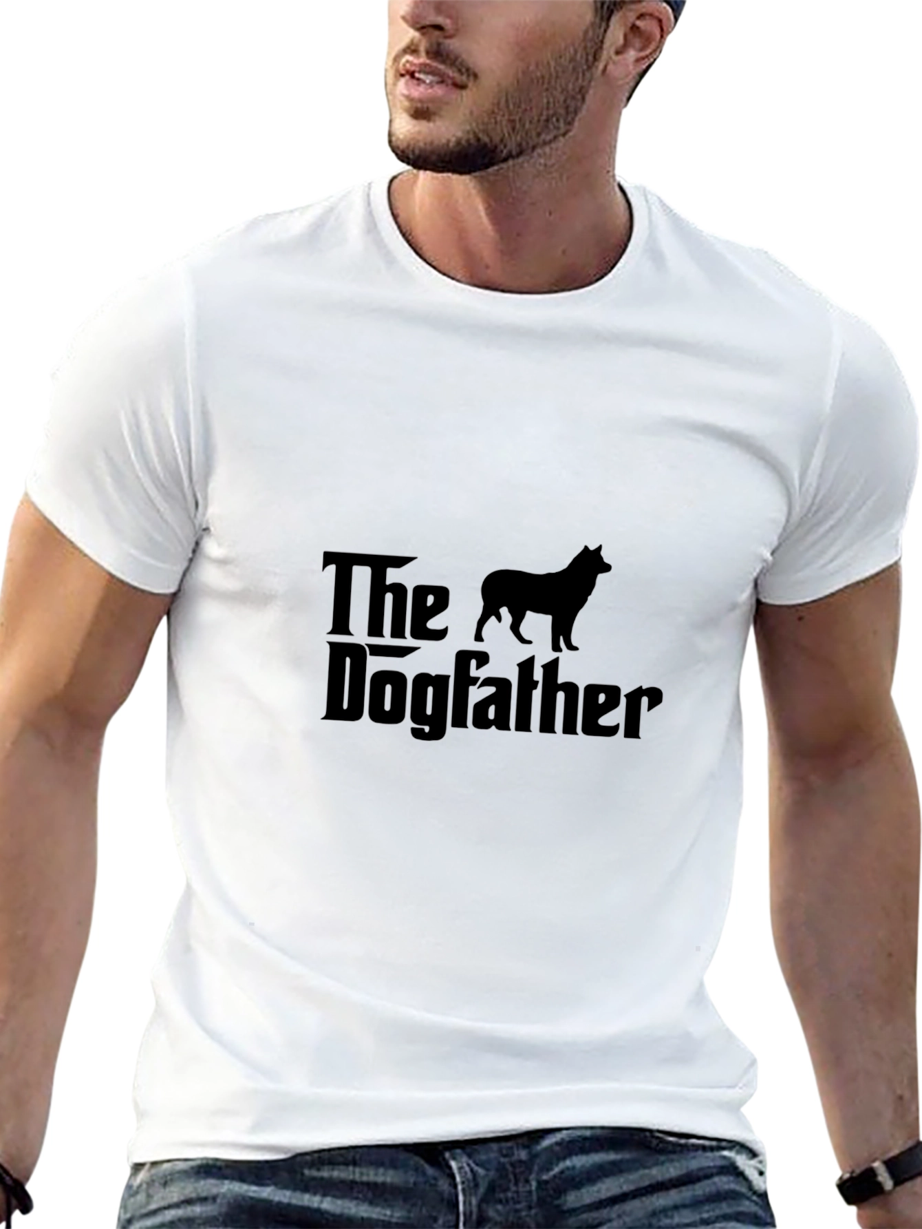 Black The Dogfather Graphic T-Shirt - Black view 13