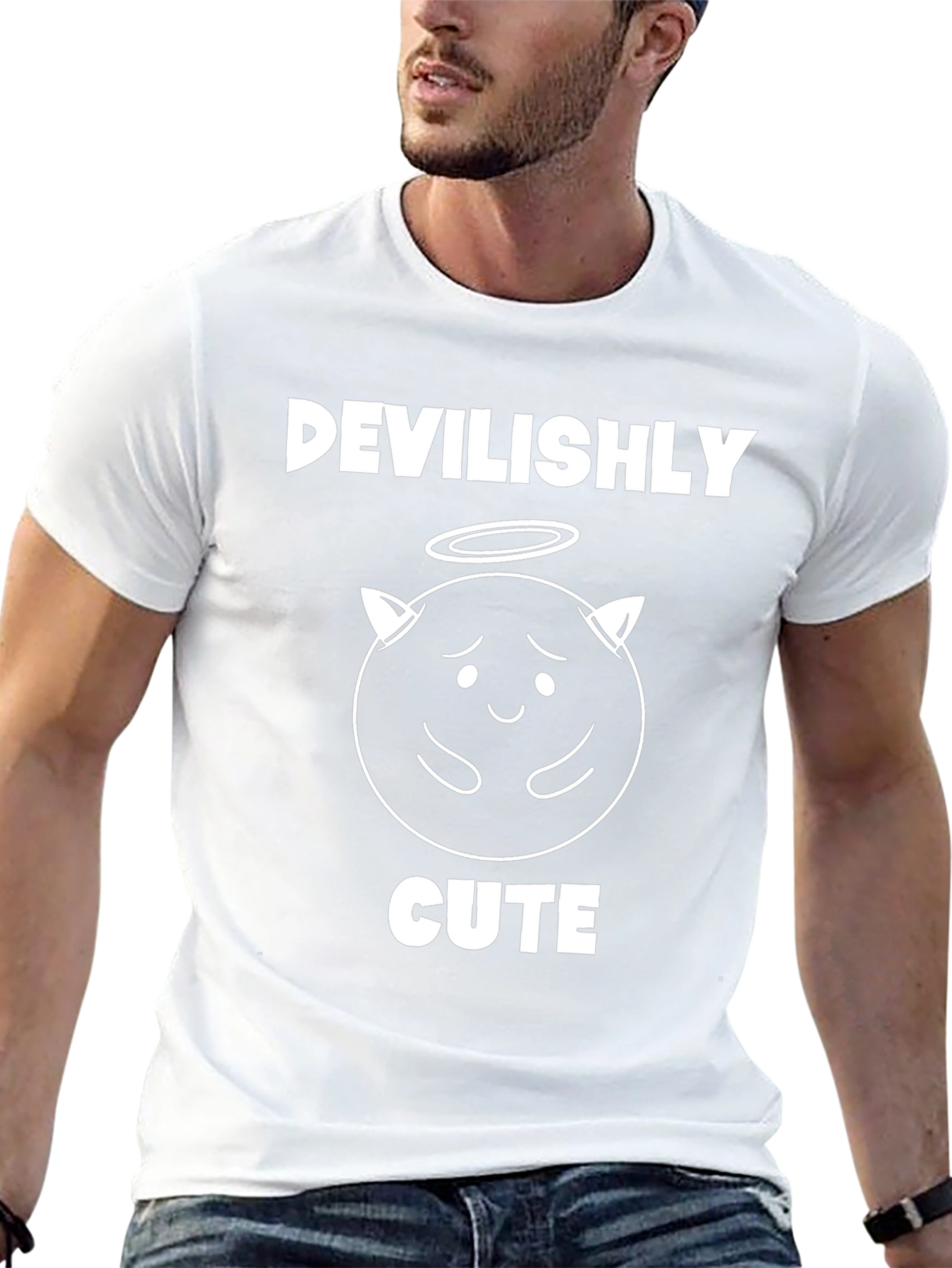 Black Devilishly Cute Graphic T-Shirt view 13