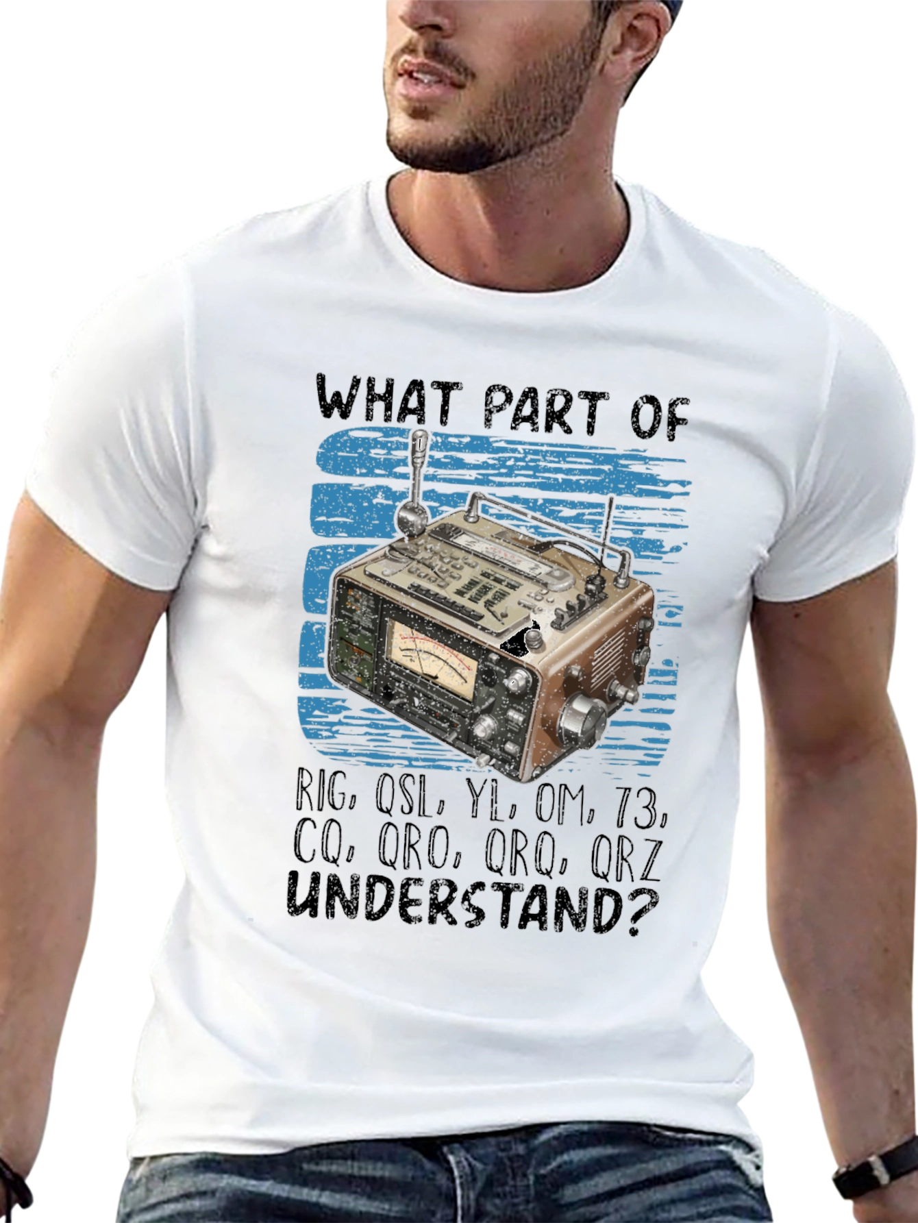 Black Ham Radio Operator T-Shirt -  What Part Don't You Understand? view 13