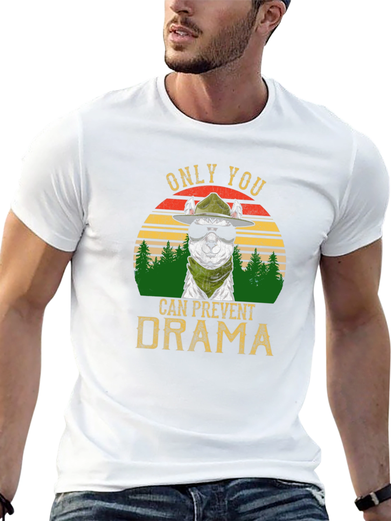 Black Only You Can Prevent Drama T-Shirt view 13