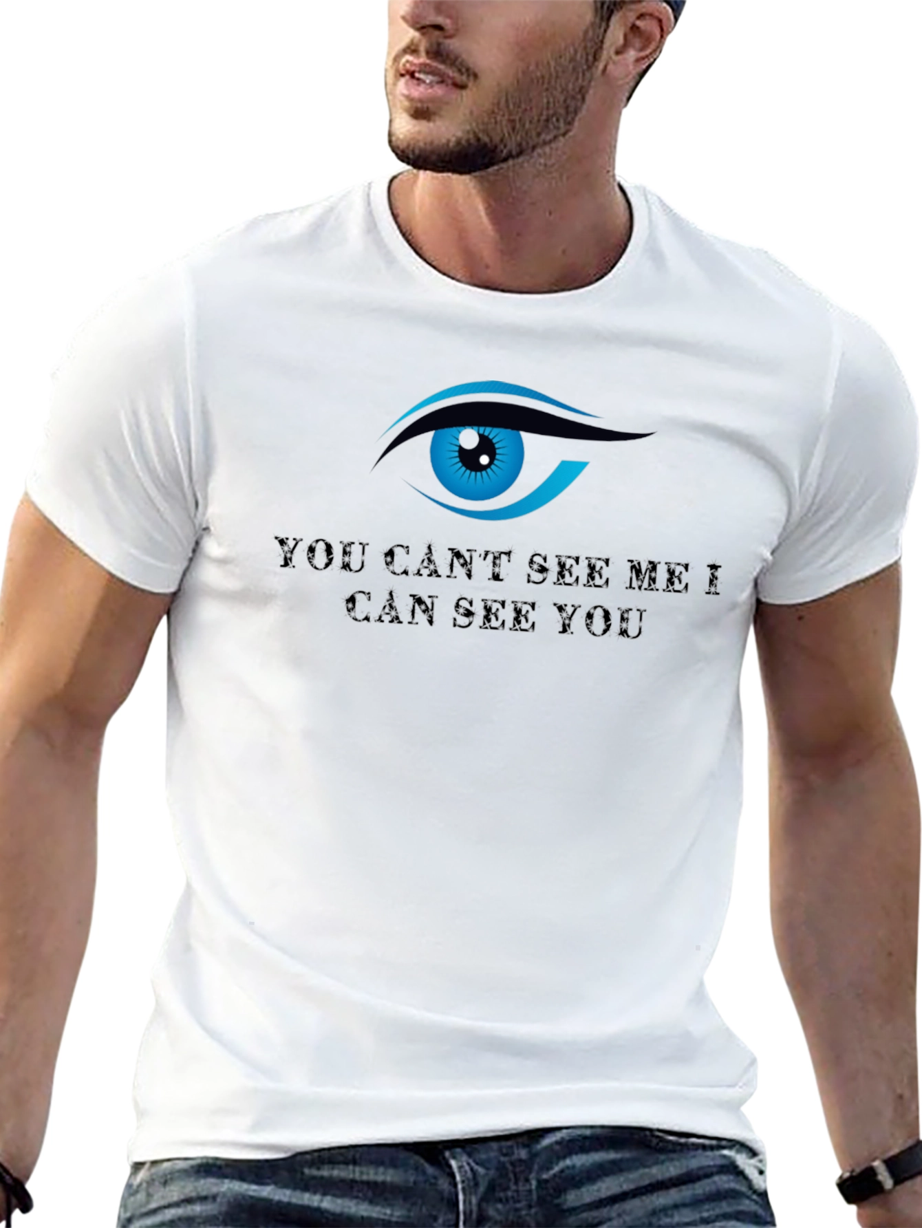 Black All Seeing Eye T-Shirt - You Can't See Me view 13