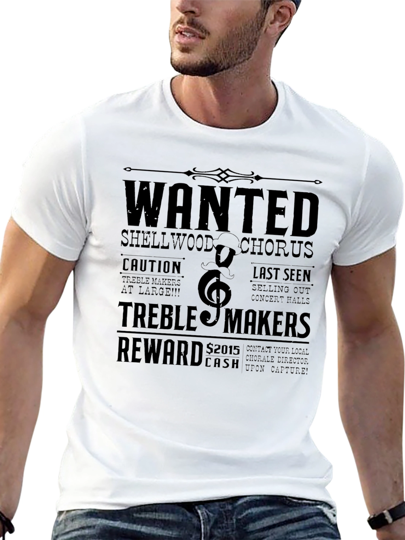Black Wanted Treble Makers Black Graphic Tee view 13