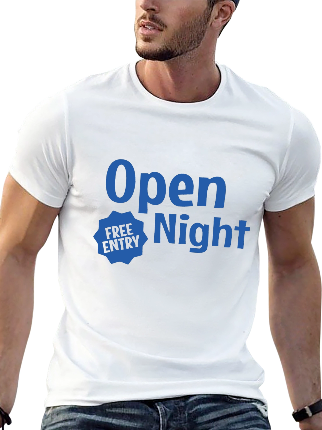 Black Open Night Black T-Shirt - Free Entry! view 13