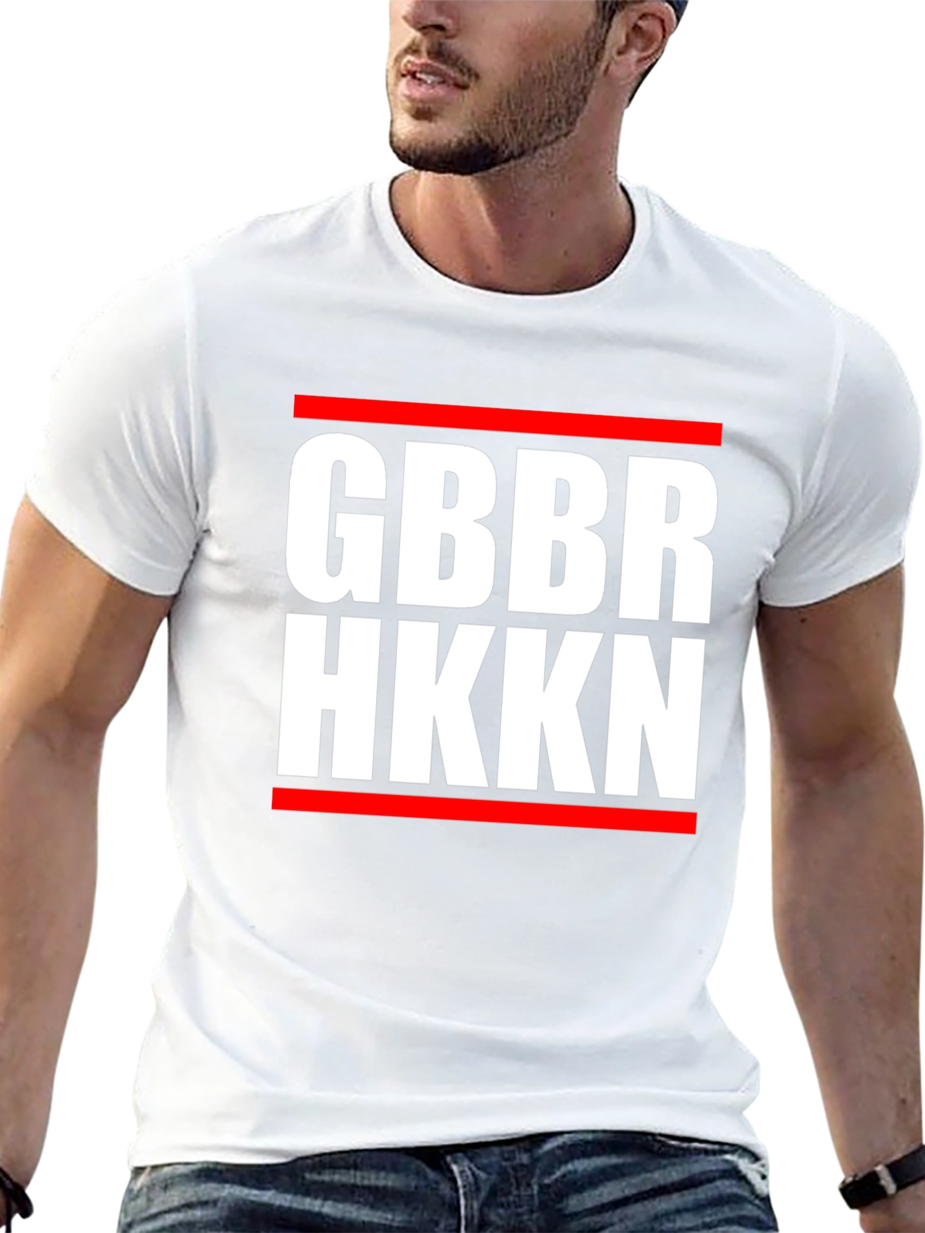 Black GBBR HKKN Graphic T-Shirt - Black view 13