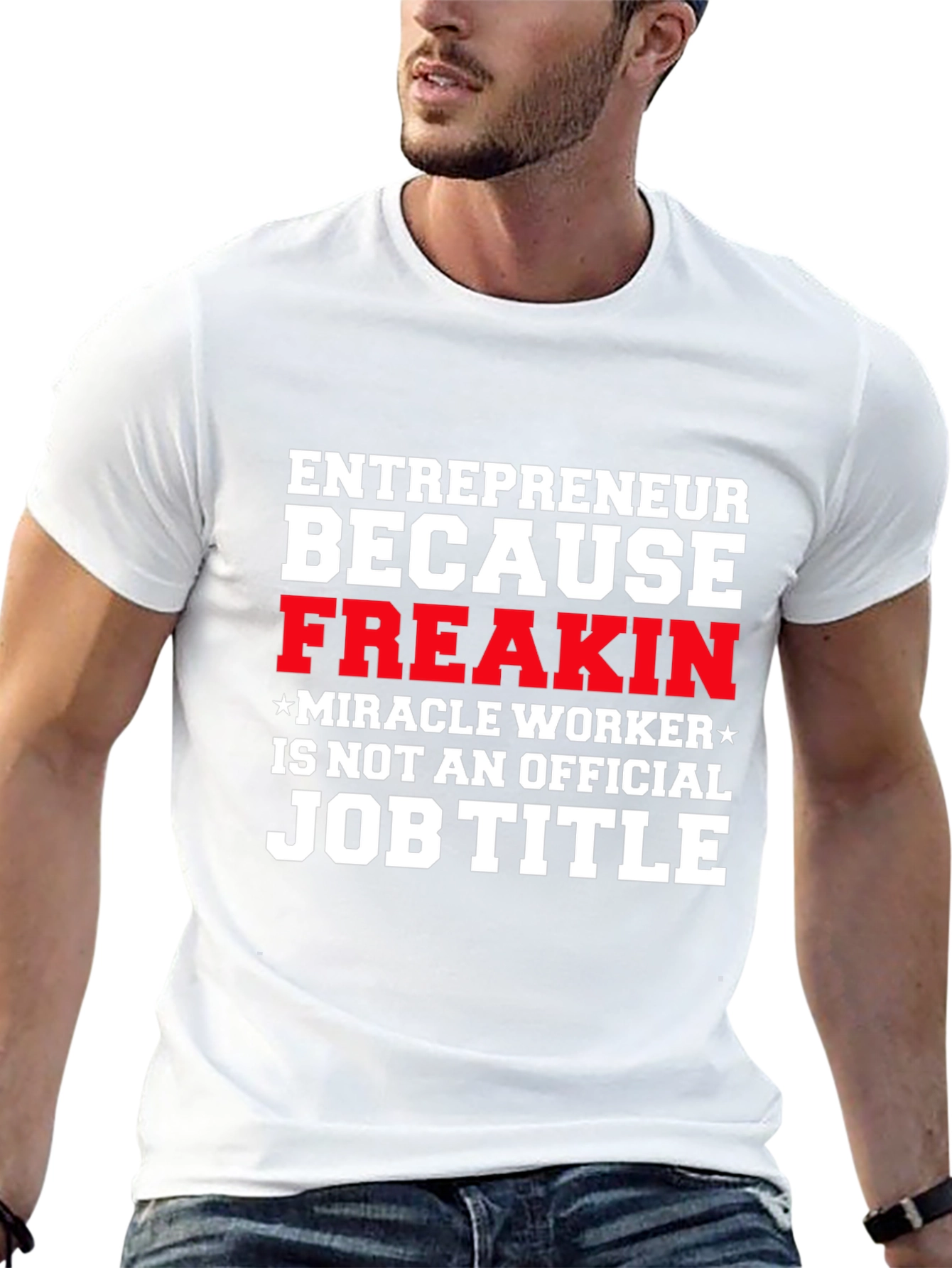 Black Entrepreneur Funny Job Title T-Shirt view 13