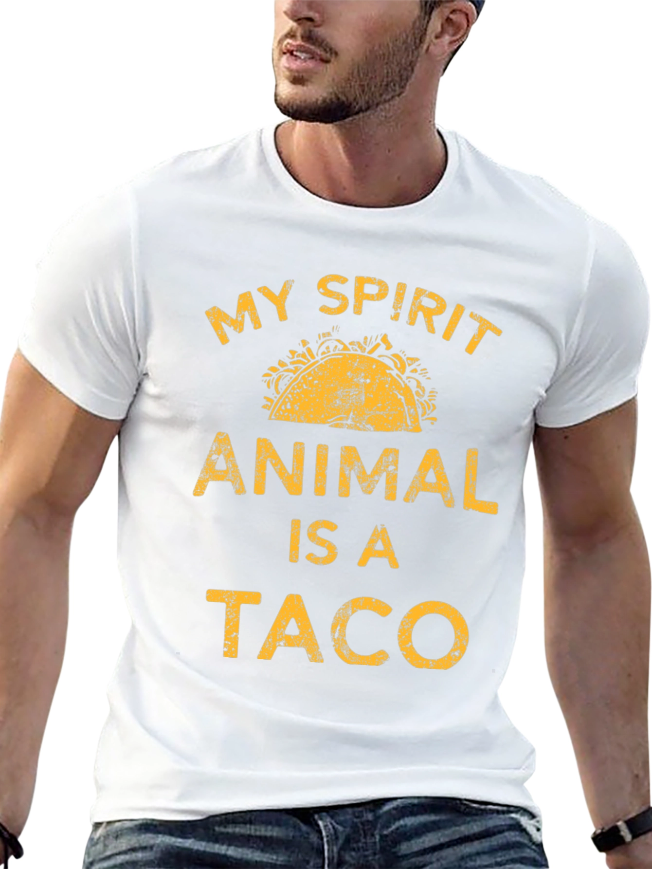 Black My Spirit Animal Is A Taco Graphic T-Shirt view 13