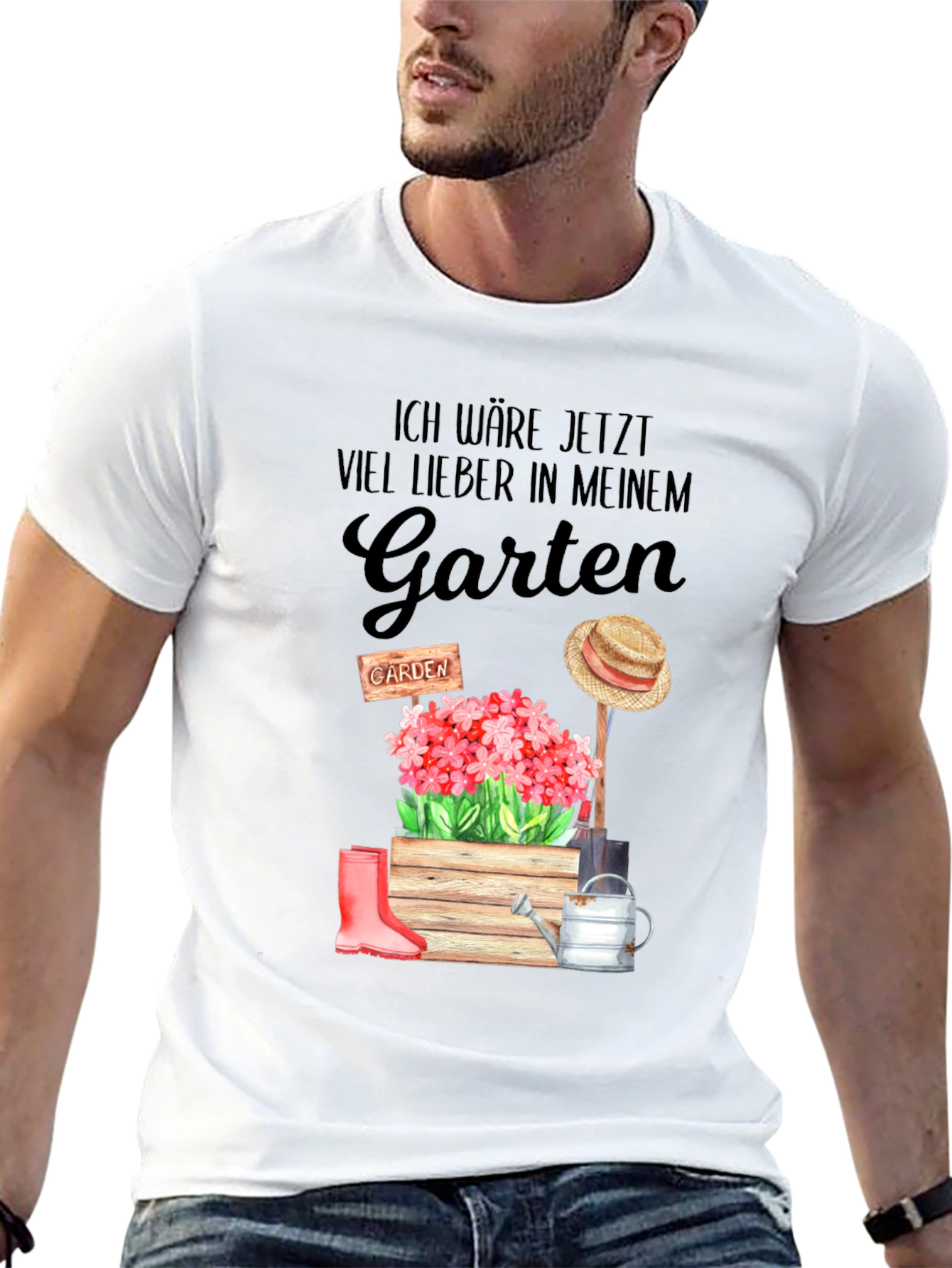 Black Ich Wäre Jetzt Viel Lieber In Meinem Garten T-Shirt view 13