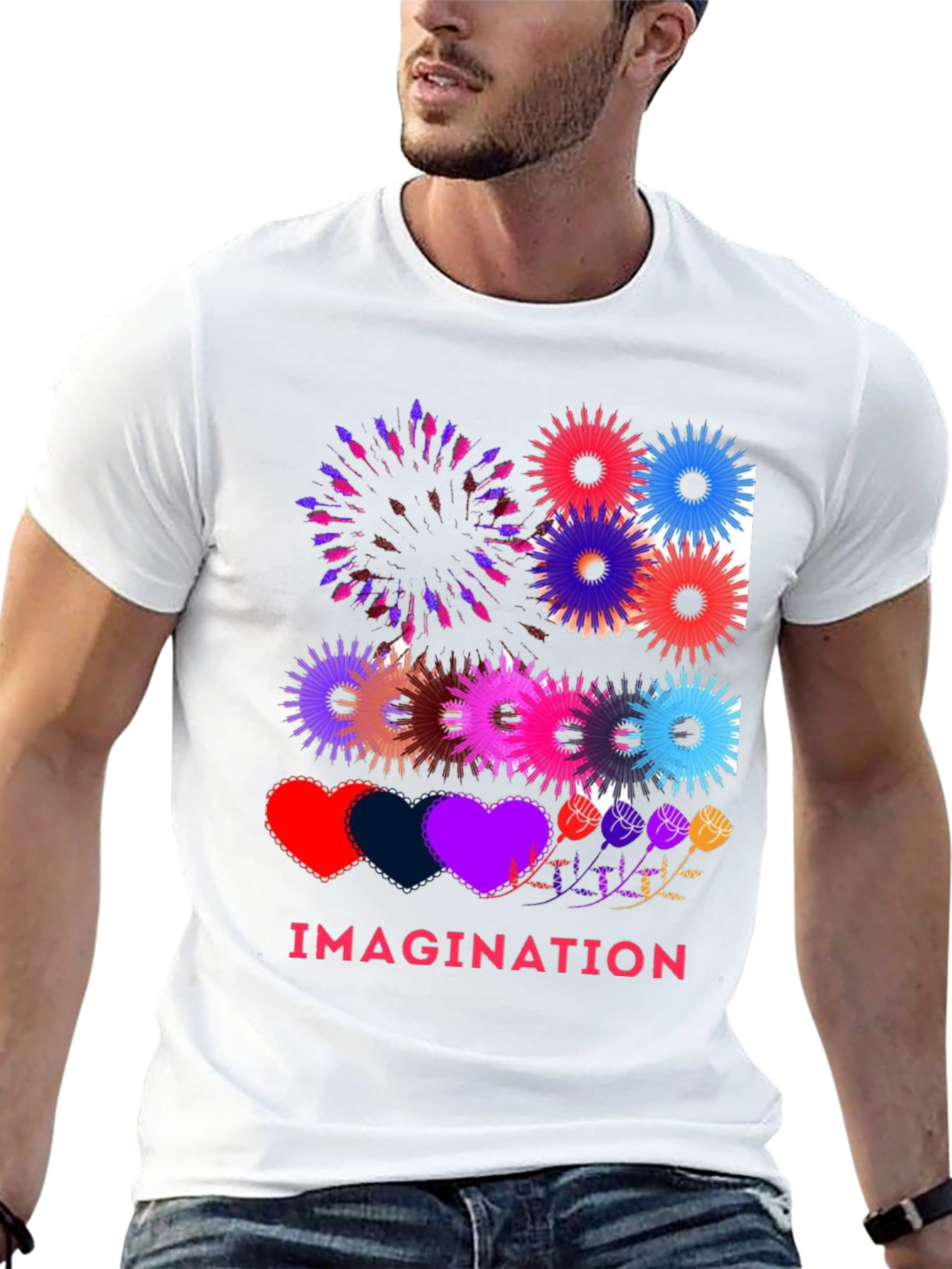 Black Imagination Graphic T-Shirt view 13