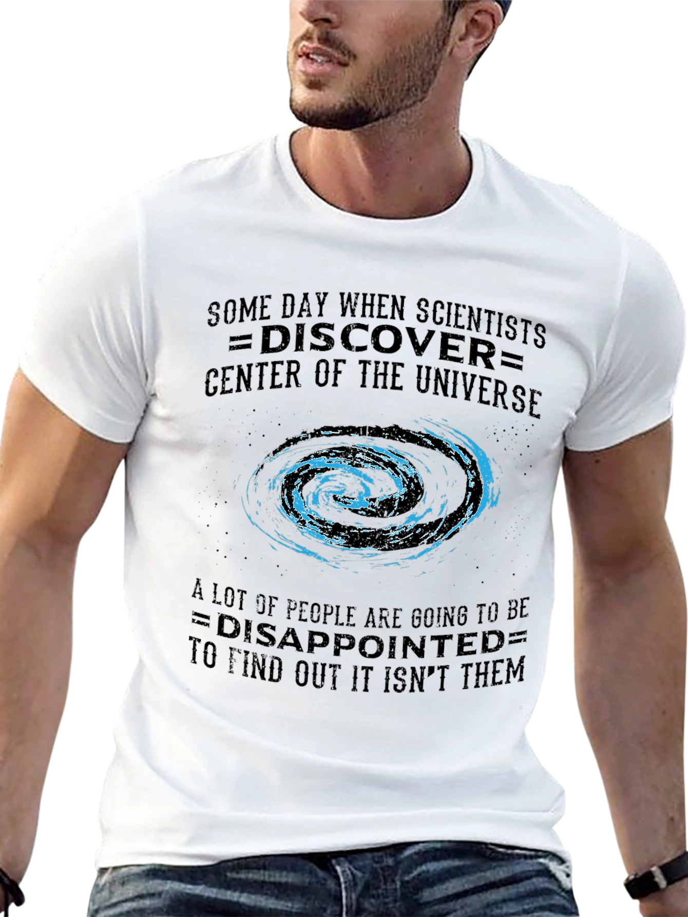 Black Scientist Discovery T-Shirt - Center of the Universe Graphic Tee view 13