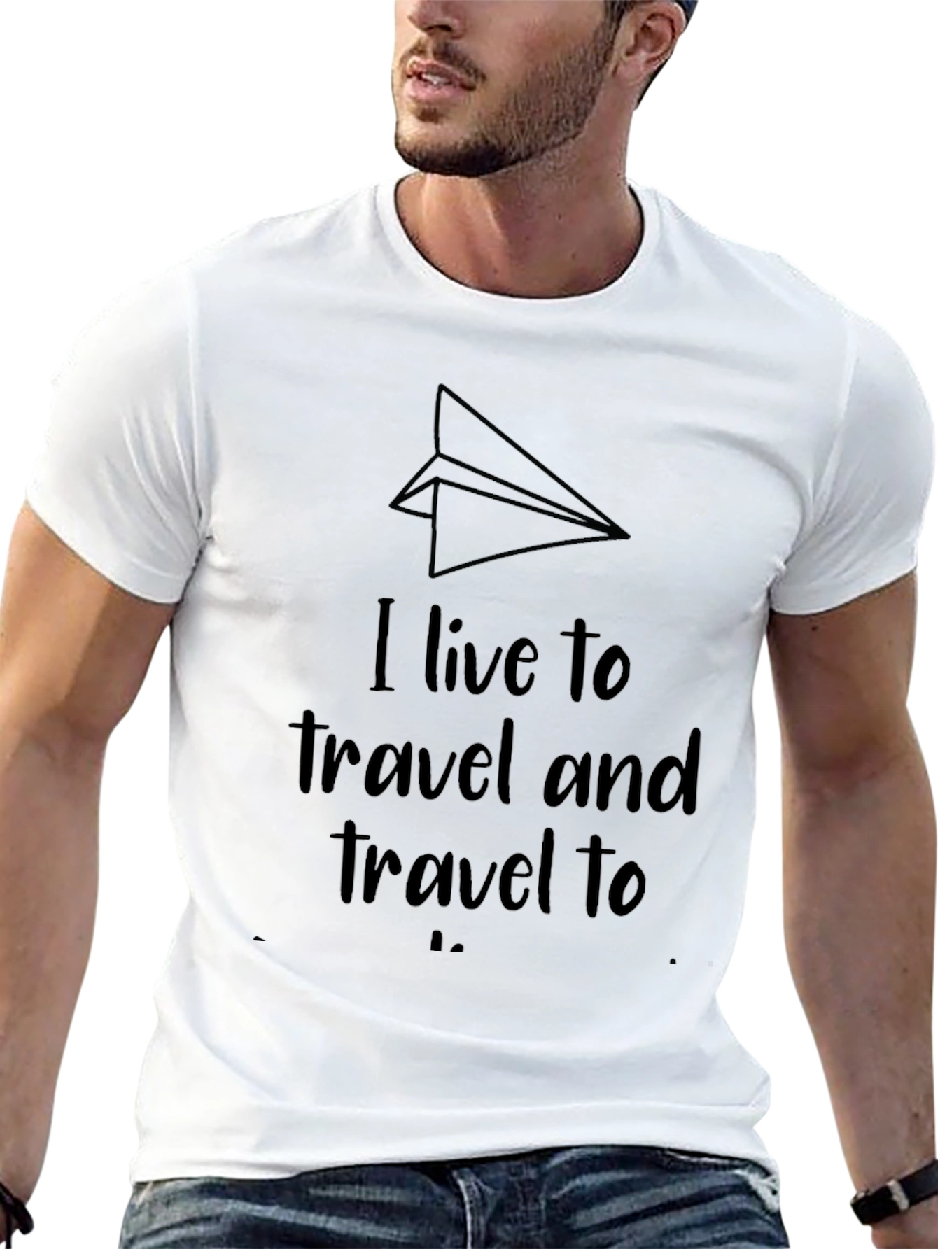 Black Travel Inspiration Black Tee view 13