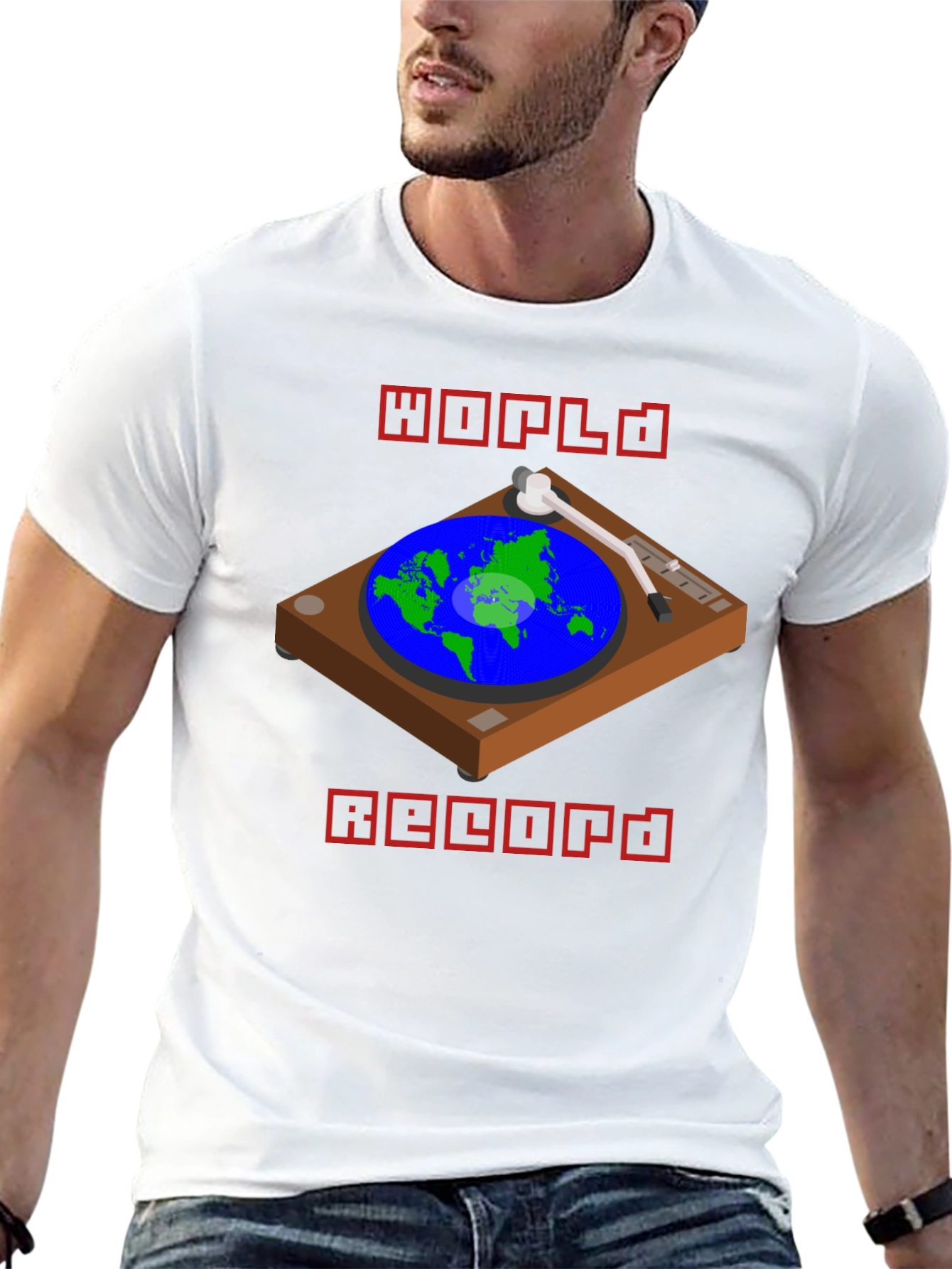 Black World Record T-Shirt view 13