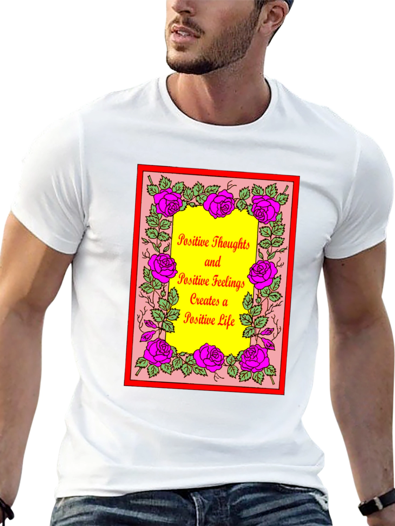 Black Positive Vibes Graphic Tee view 13