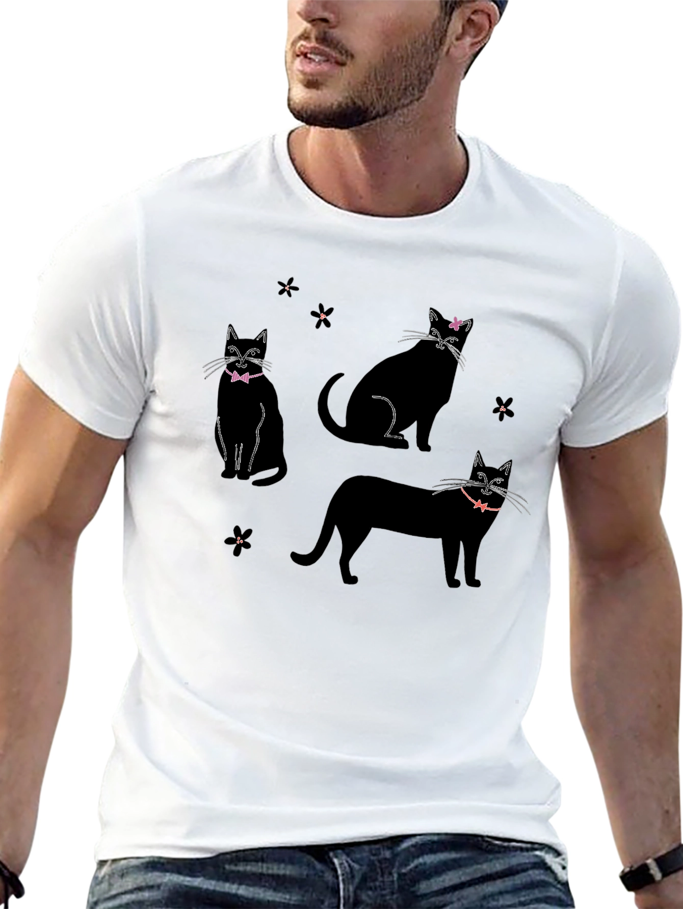 Black Black Cat T-Shirt with Bows view 13